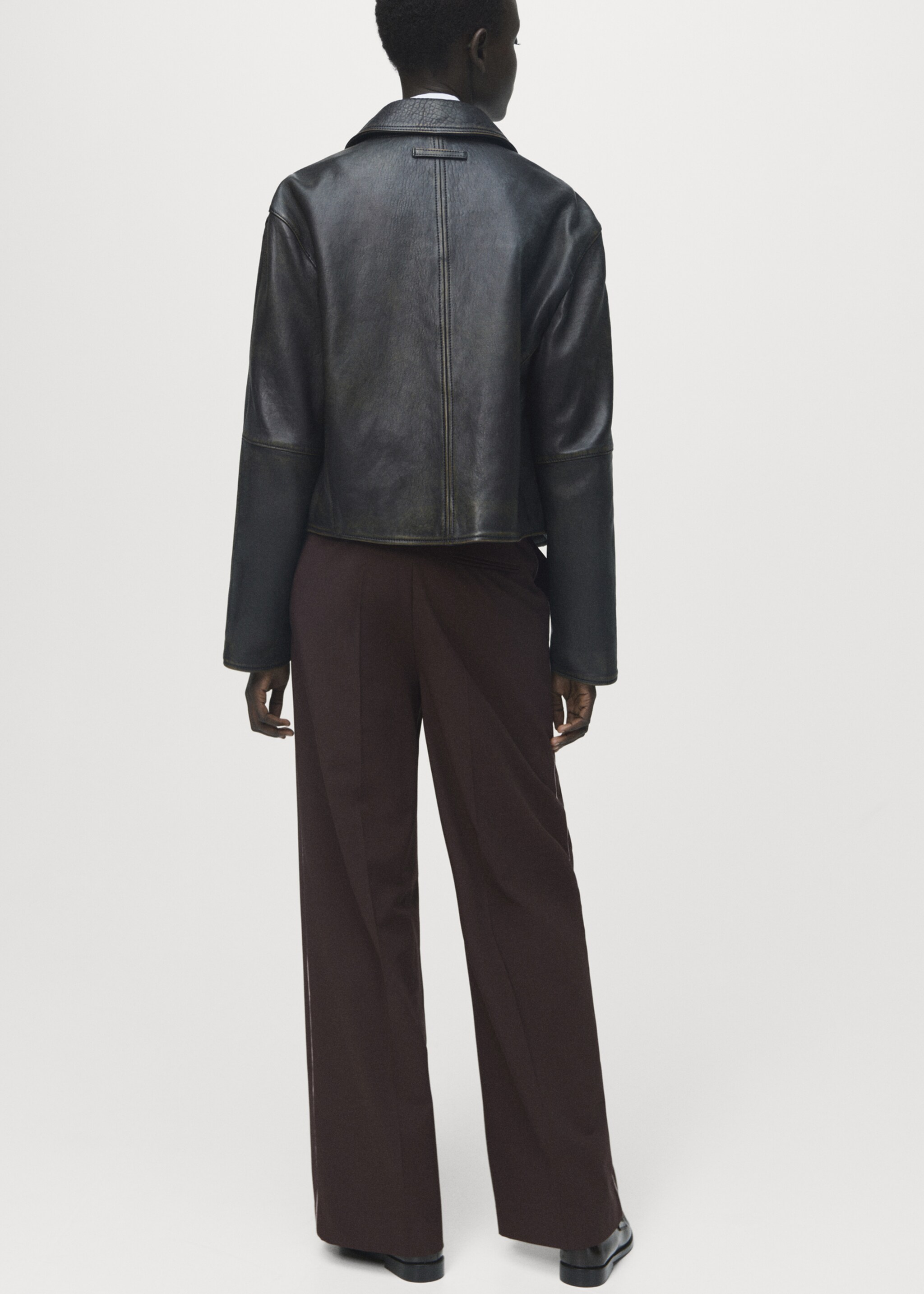 سروال بجوانب مخططة - الجهة الخلفية للمنتج, شوكولاتة. Ref: 17077904-00.