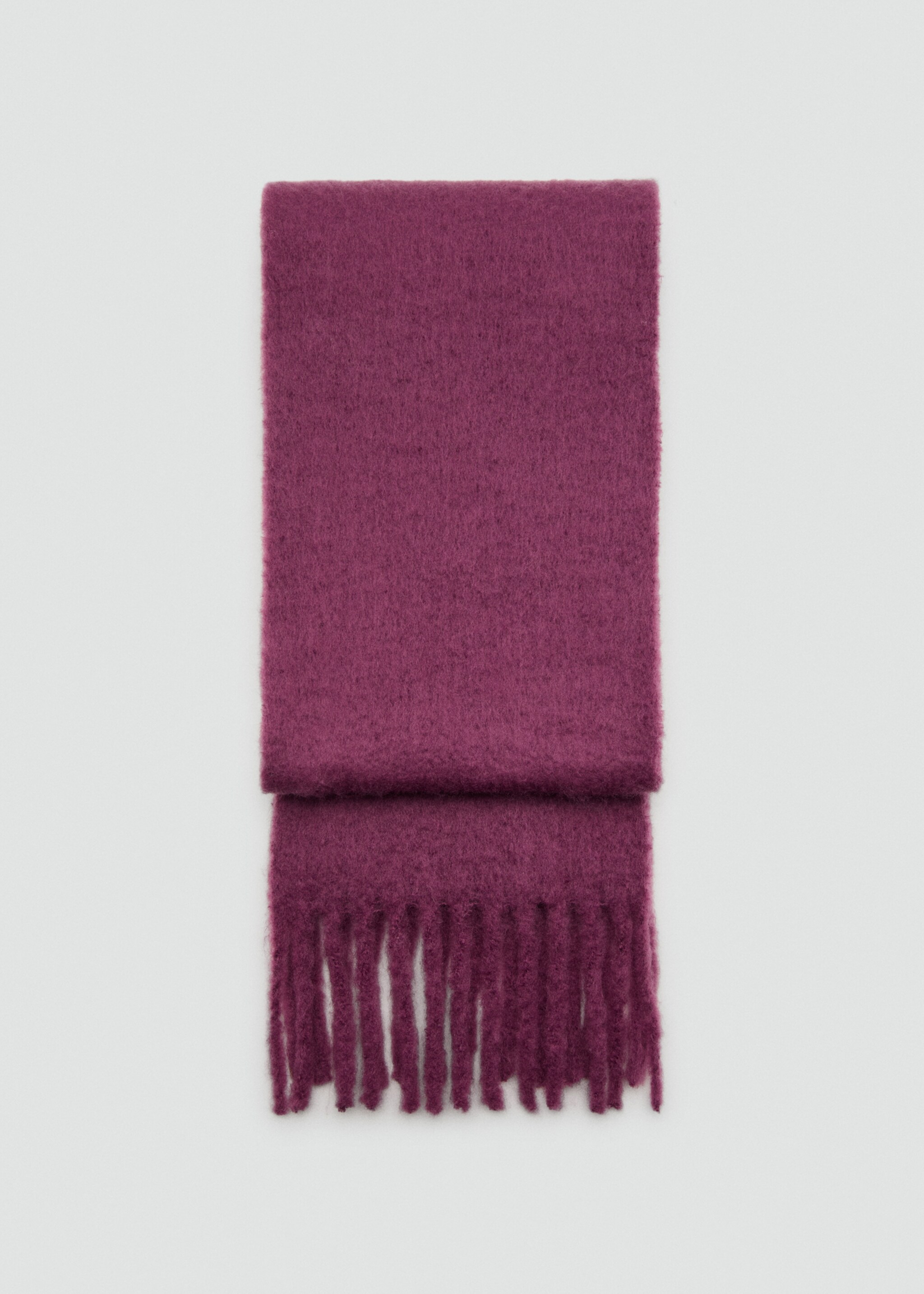 Fringed edge scarf - Article without model, Strawberry. Ref: 17077905-00.