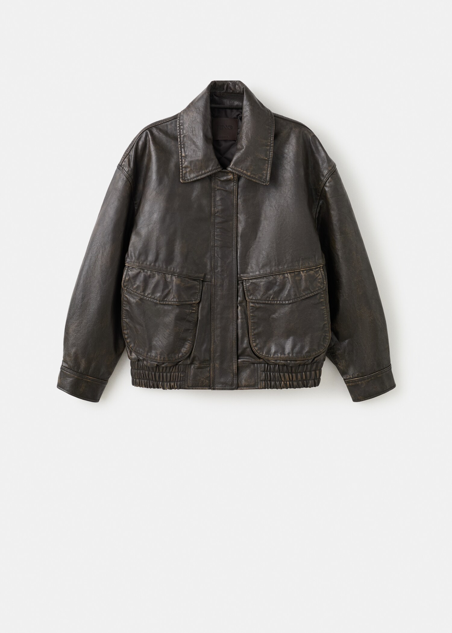 100% leather jacket with pockets - Article without model