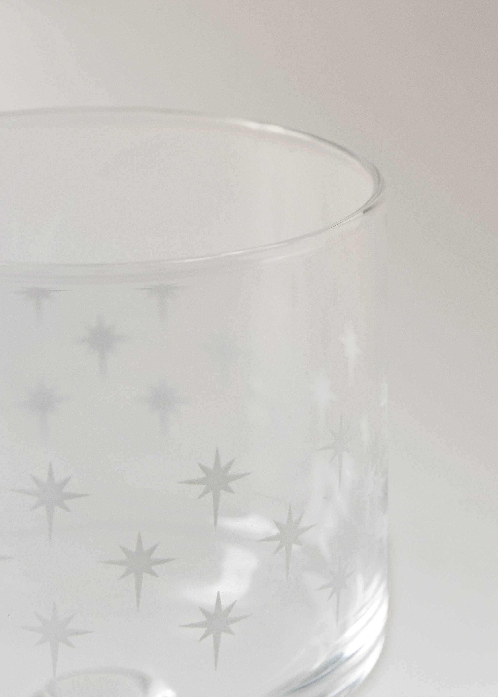 Clear glass cup - Details of the article 1, Off White. Ref: 17077908-00.