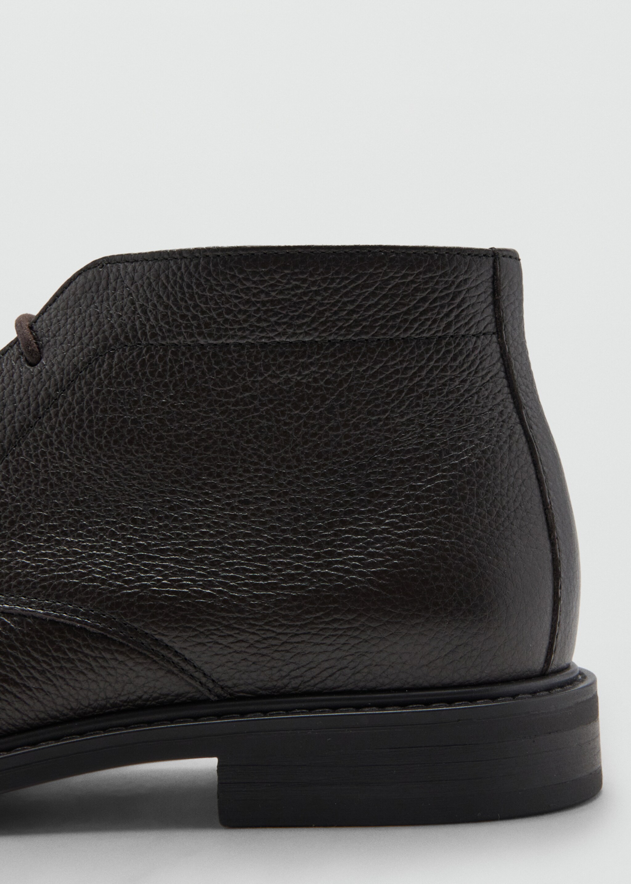 Bottines cuir lacets - Détail de l'article 1, Chocolat. Ref: 17077912-00.
