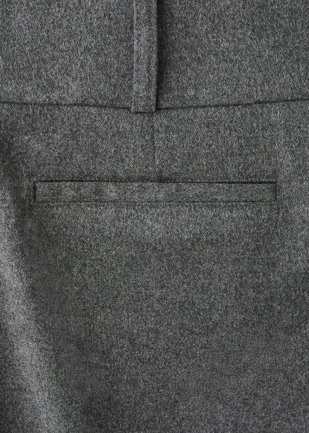 Straight-fit suit pants