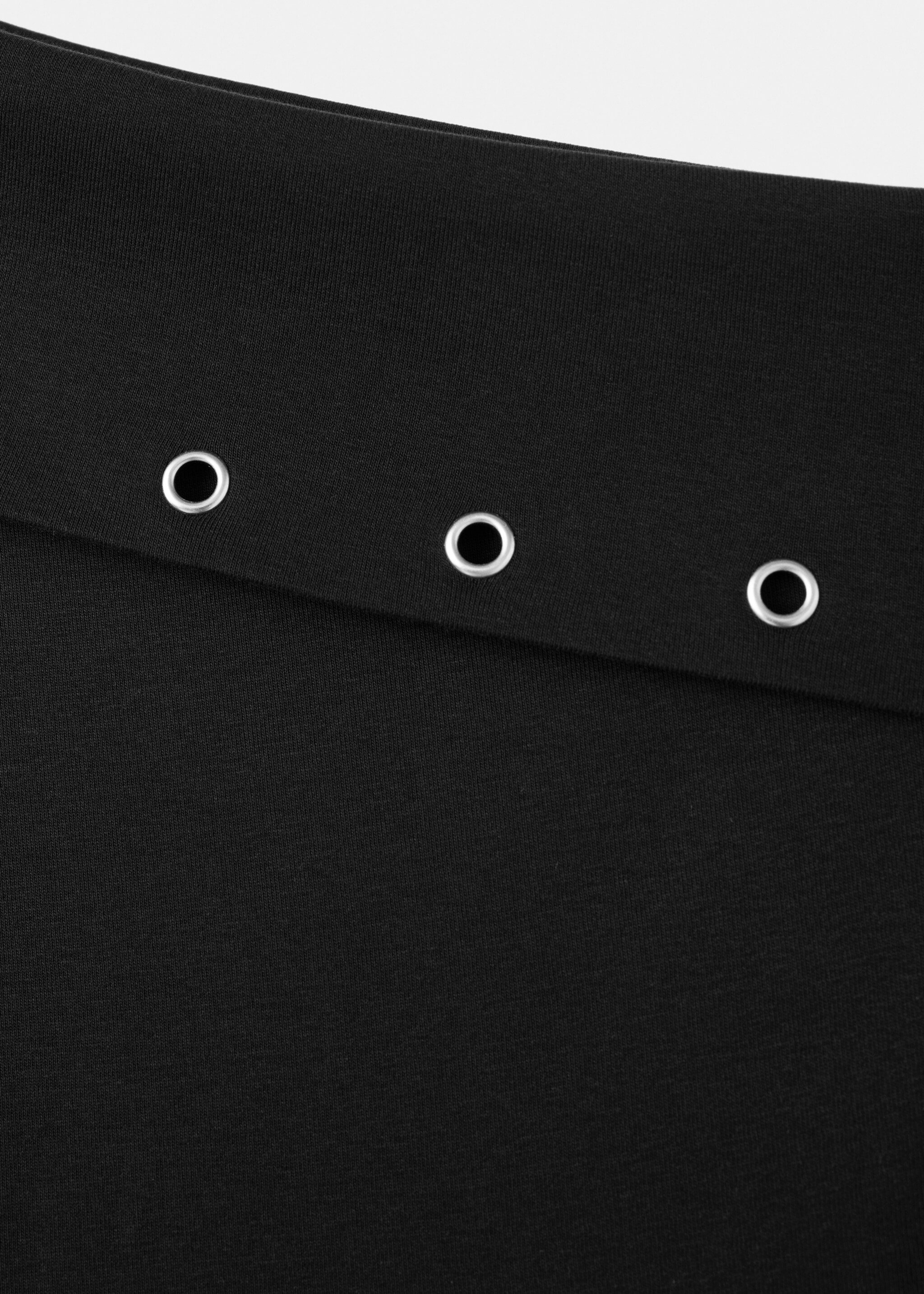 Asymmetrical studded dress - Details of the article 8, Black. Ref: 17078269-00.