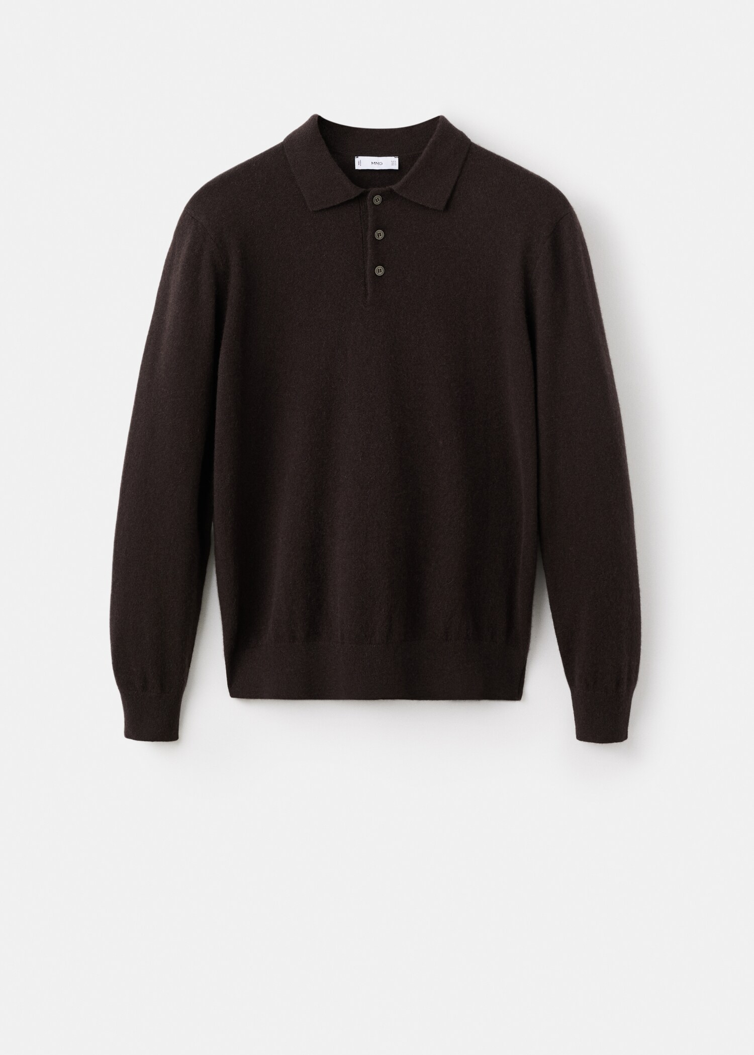Camisola com estilo de polo de 100% caxemira - Artigo sem modelo