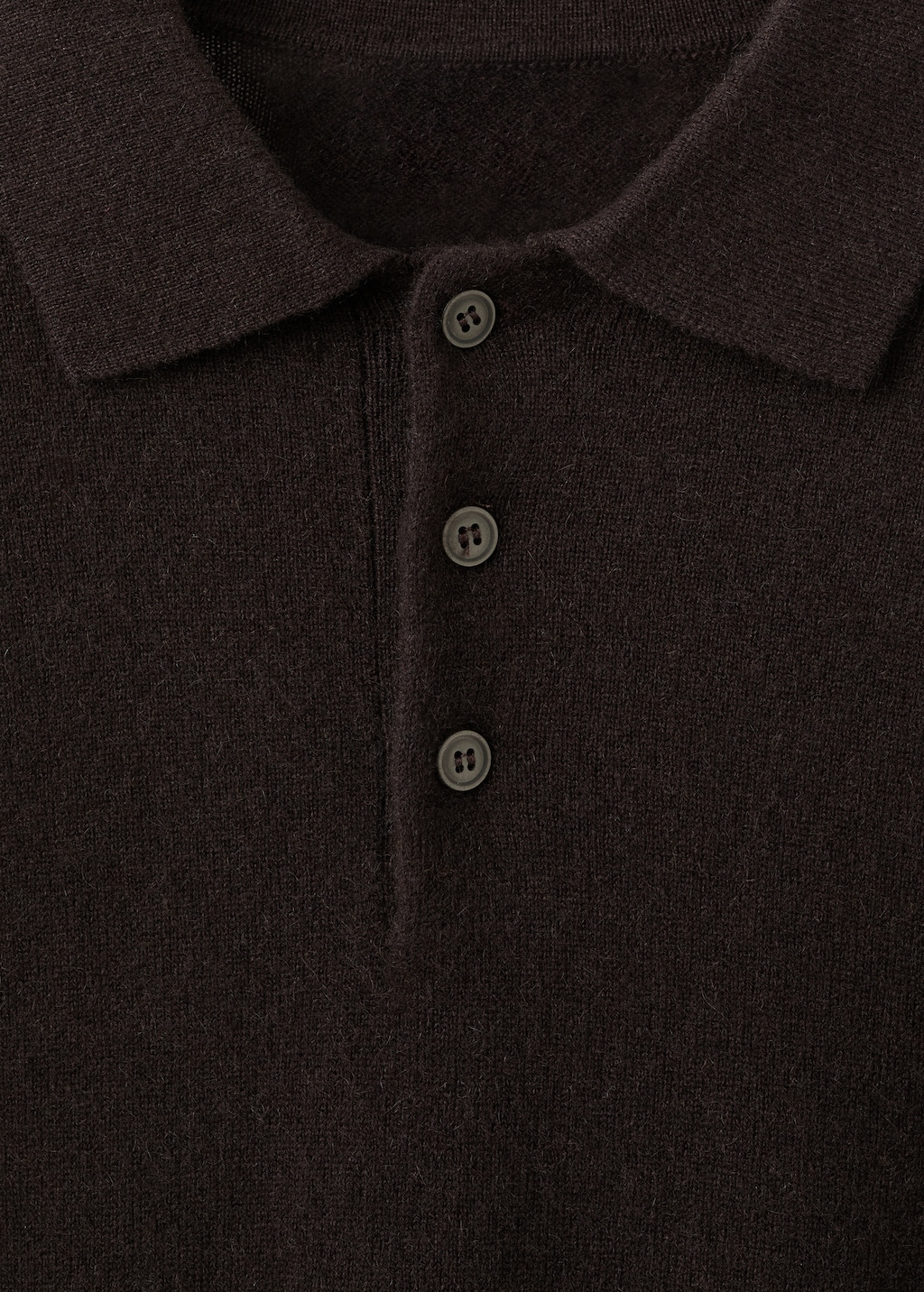 100% cashmere polo sweater
