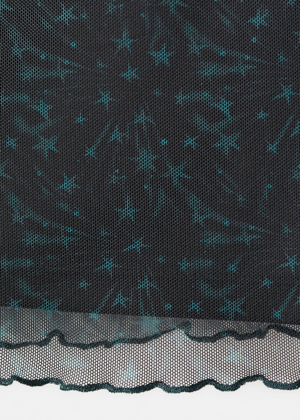 Stars print tulle T-shirt