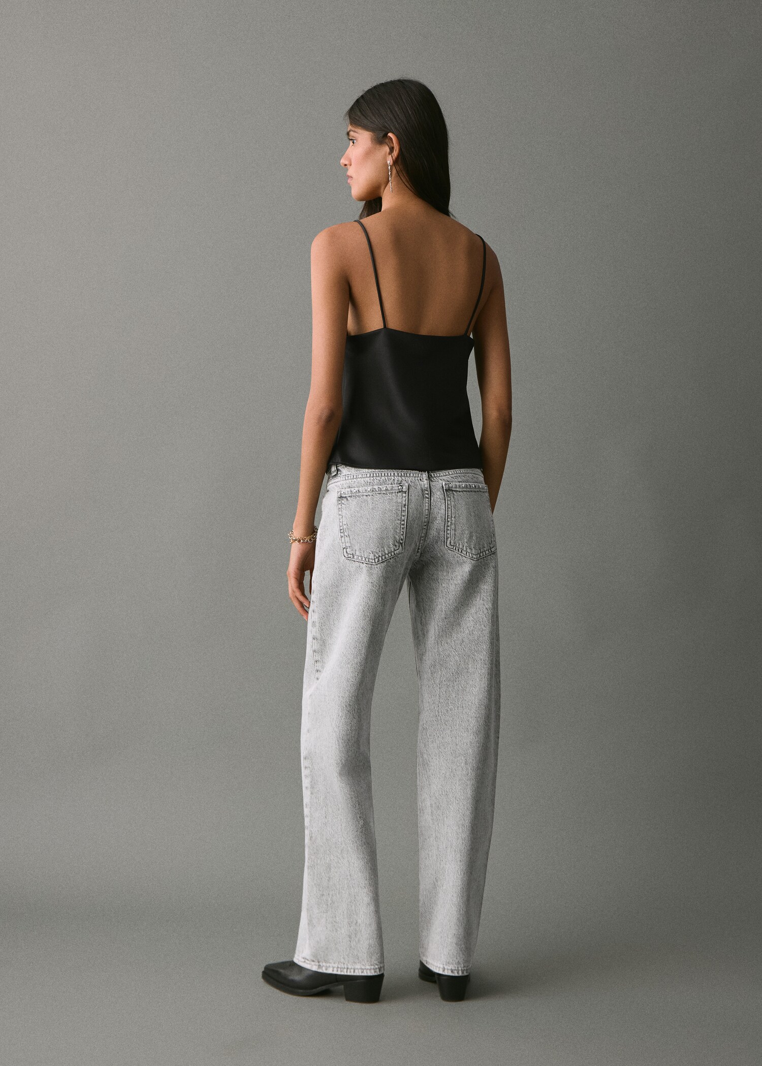 Jeans straight Nieten - Rückseite des Artikels