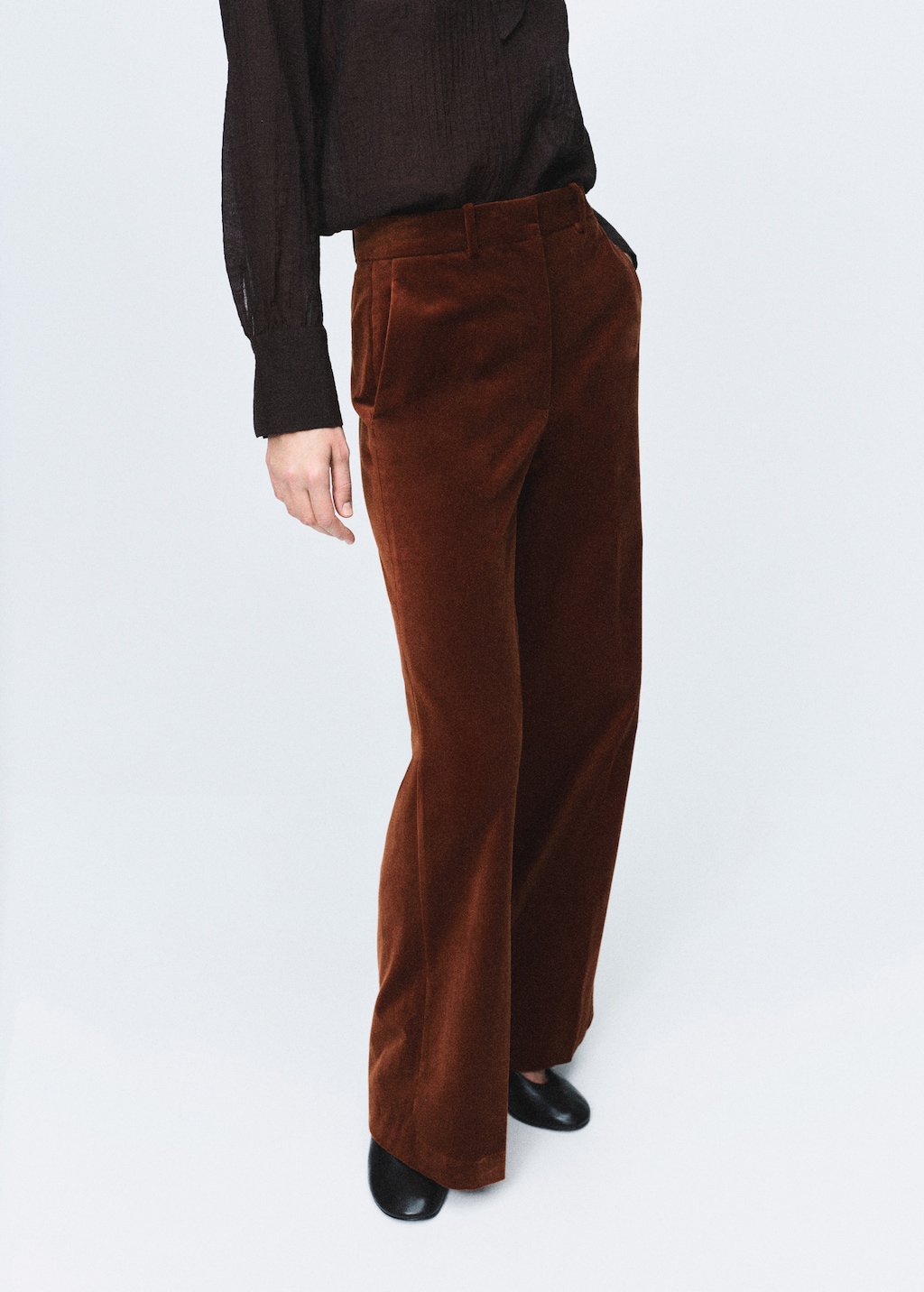 Velvet suit pants