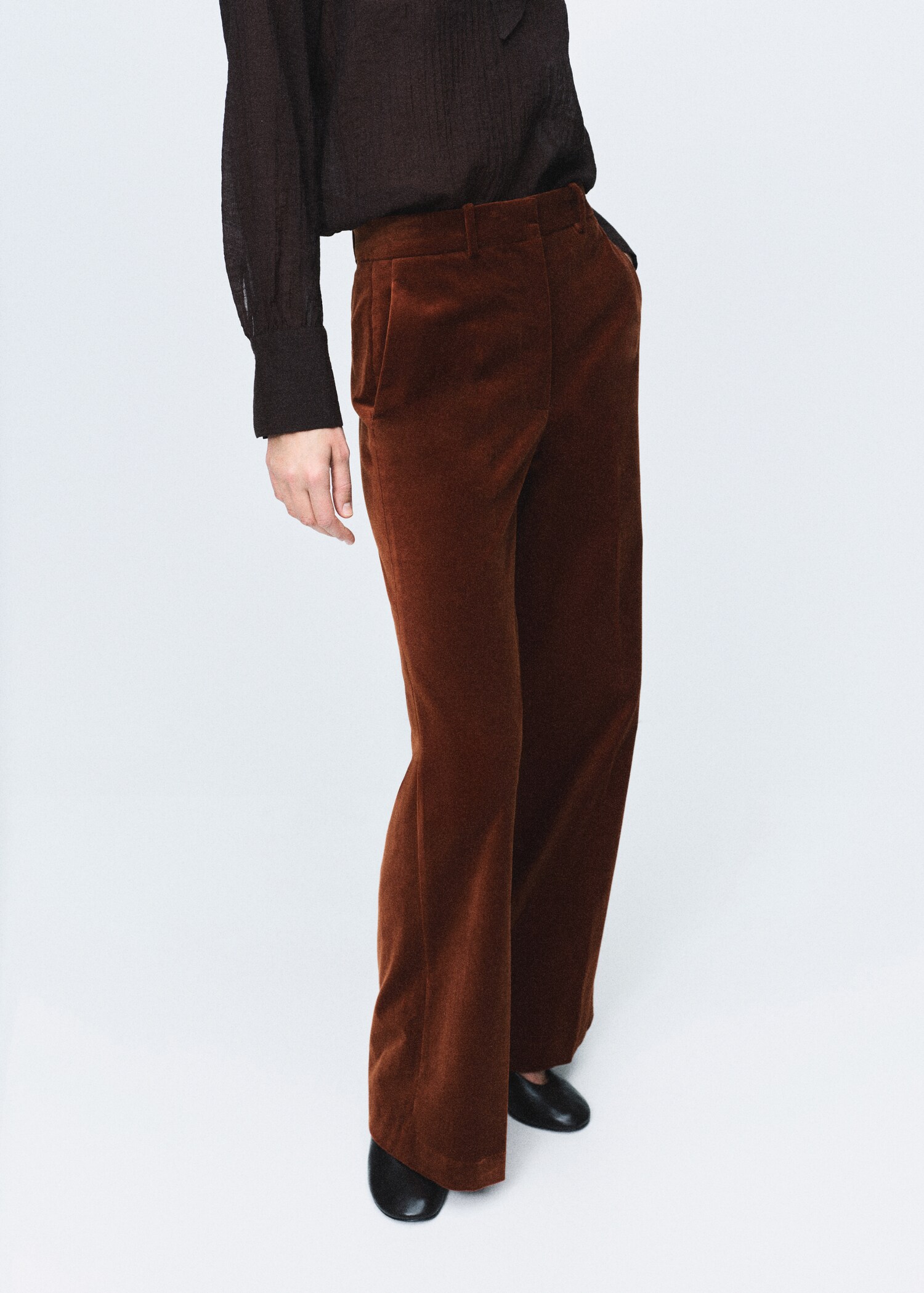 Velvet suit trousers - Medium plane