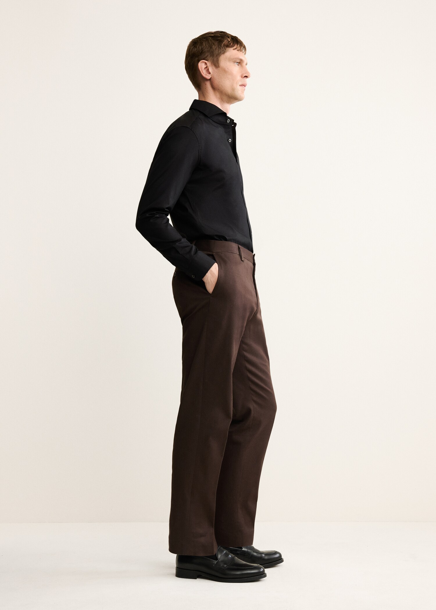 Regular-fit 100% cotton shirt - Details of the article 2