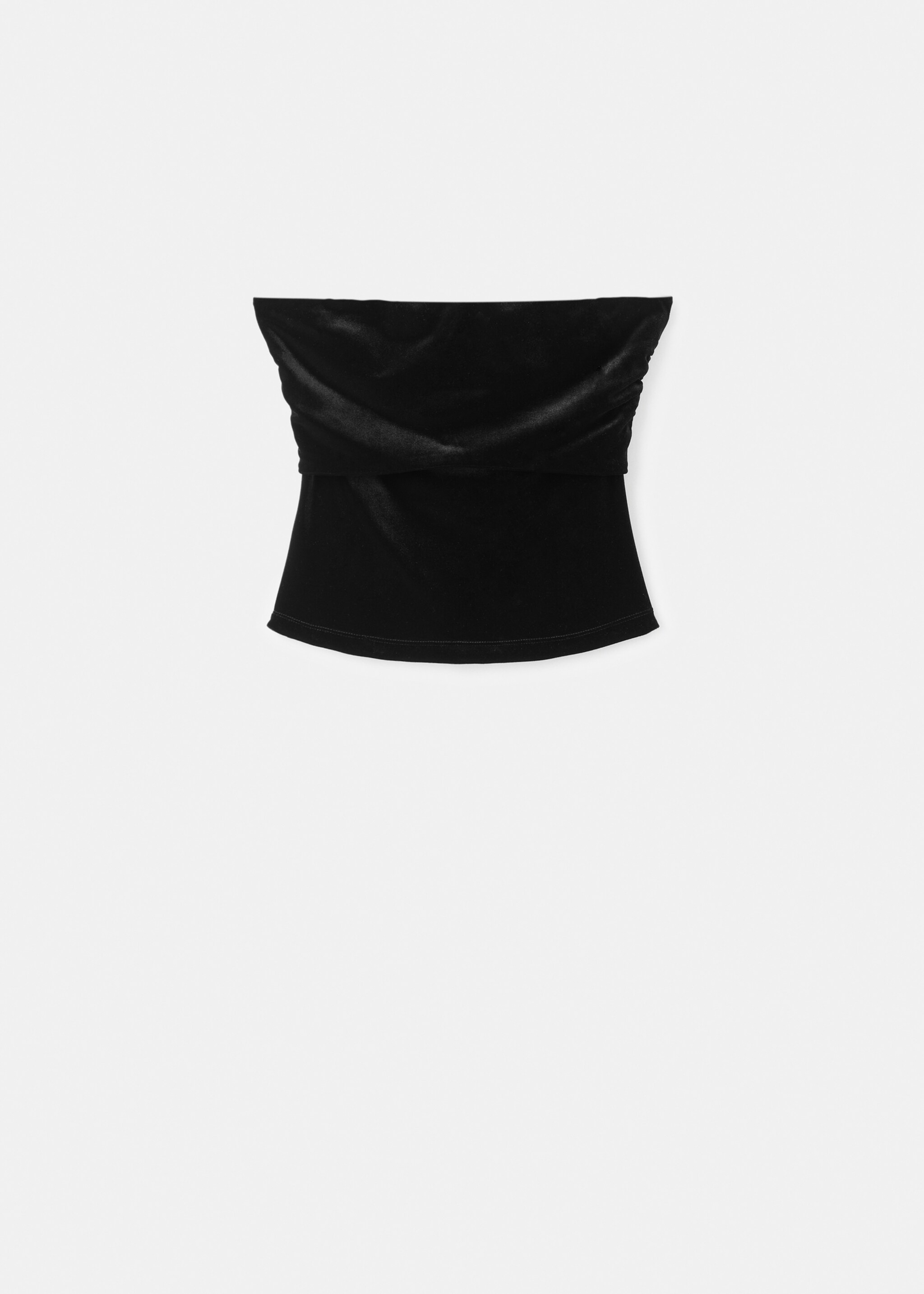 Top velours - Article sans modèle, Noir. Ref: 17078631-00.