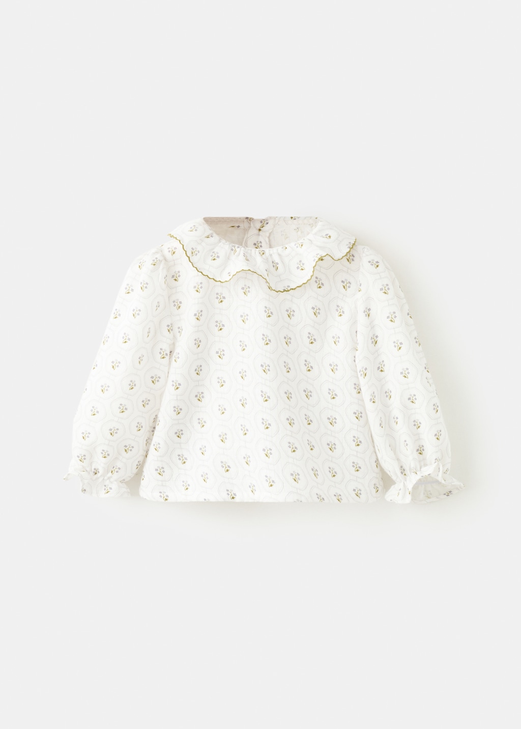 Printed cotton blouse