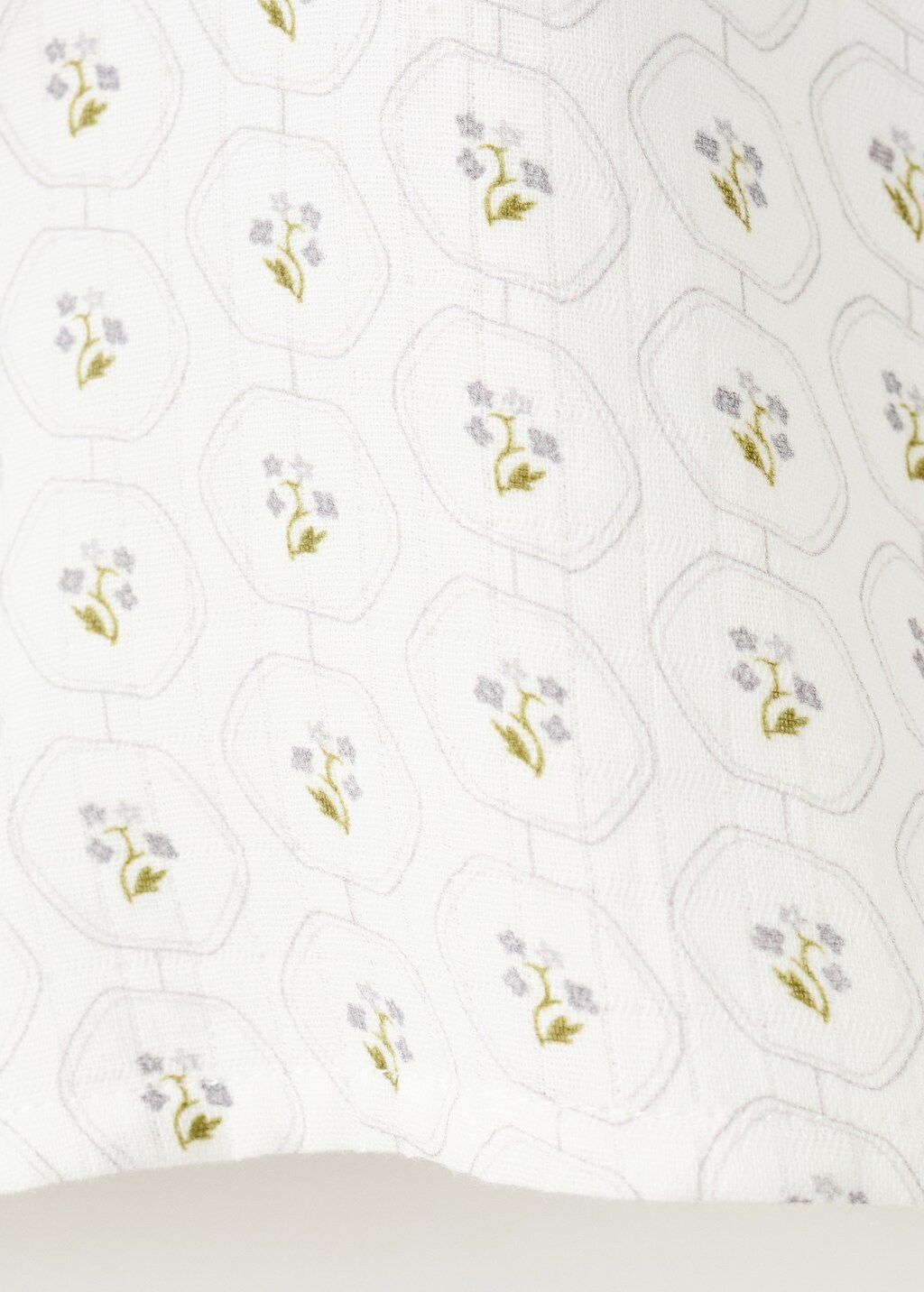 Printed cotton blouse