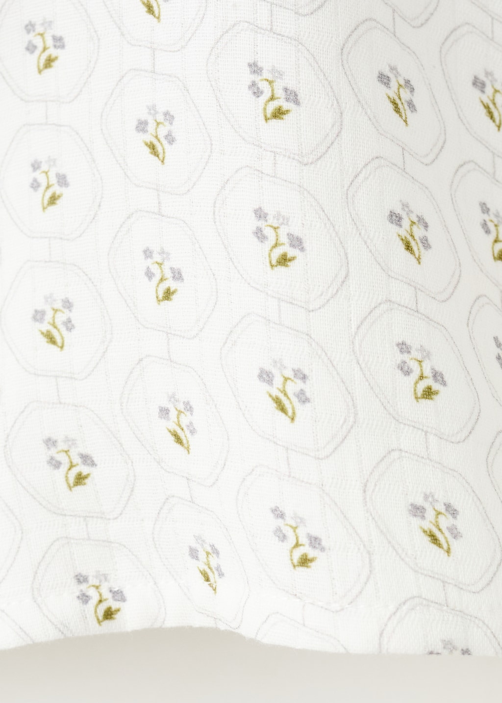 Printed cotton blouse