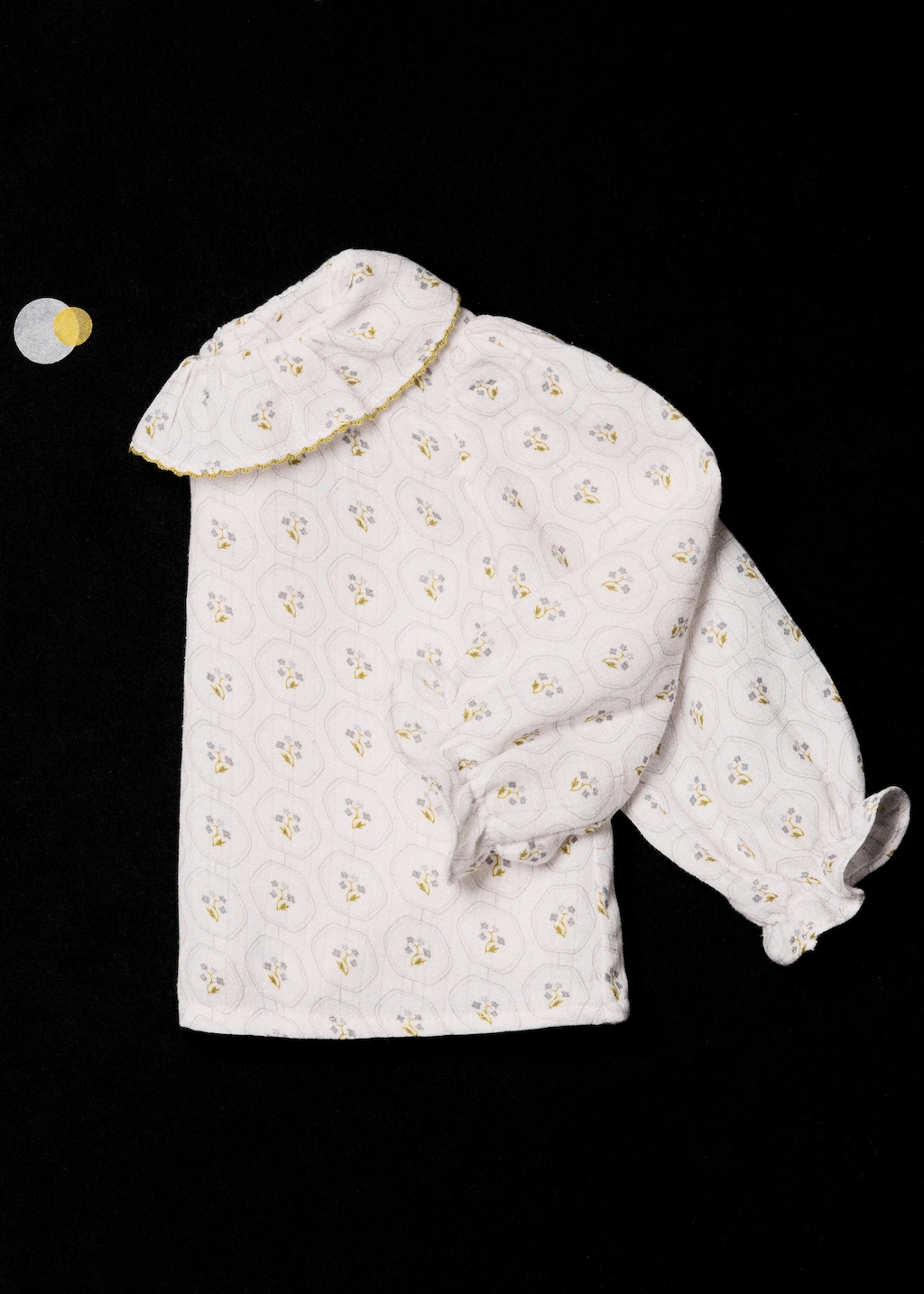 Printed cotton blouse