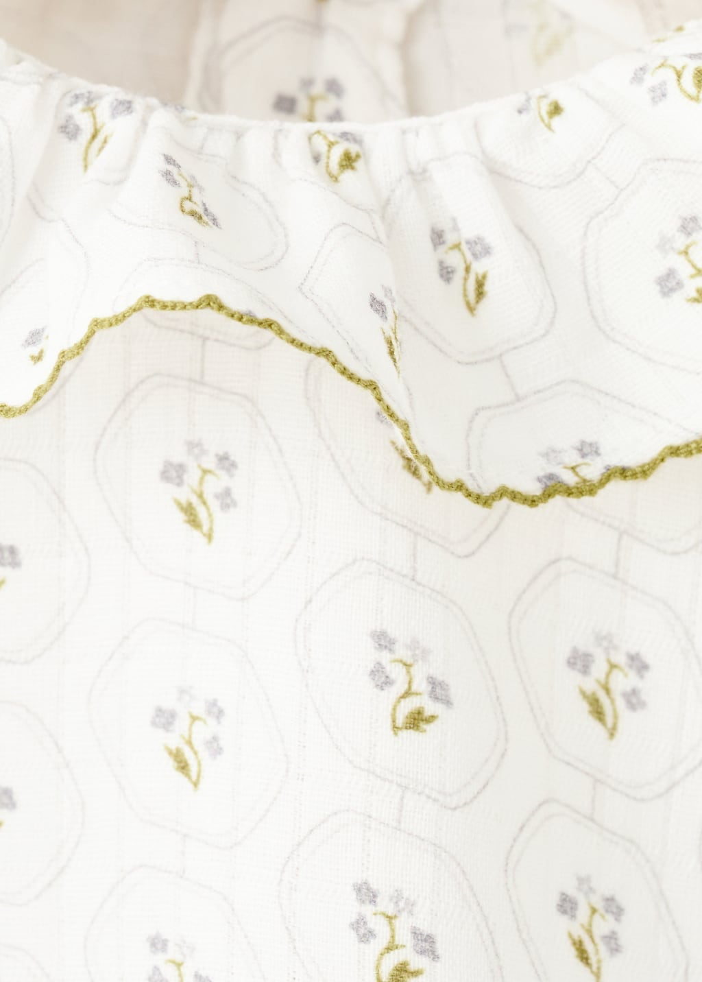 Printed cotton blouse