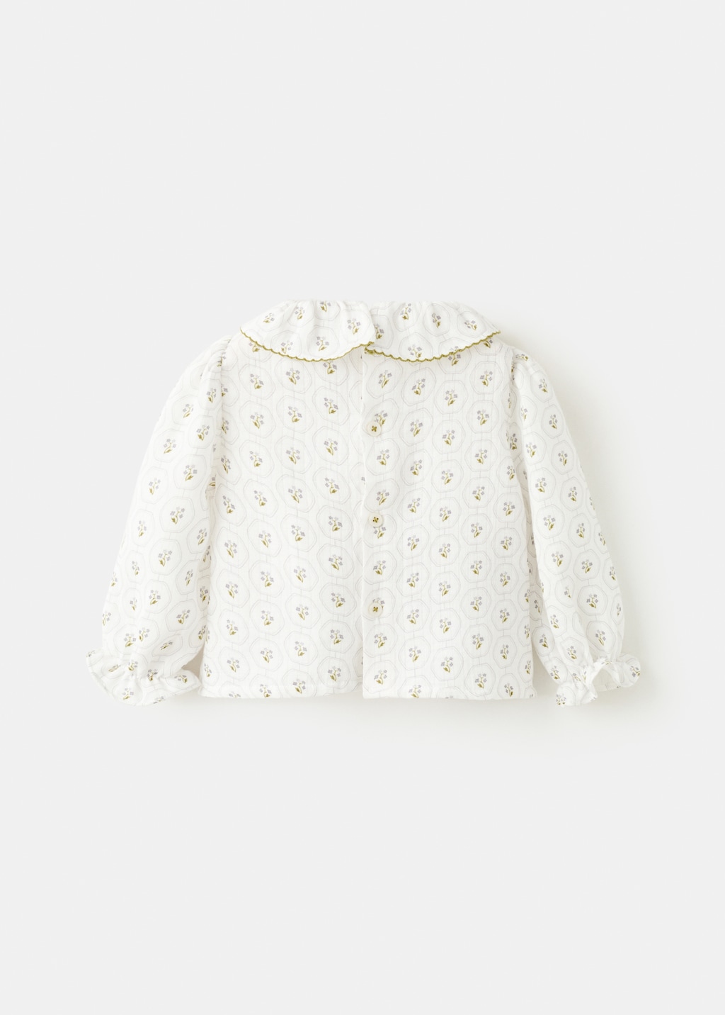 Printed cotton blouse