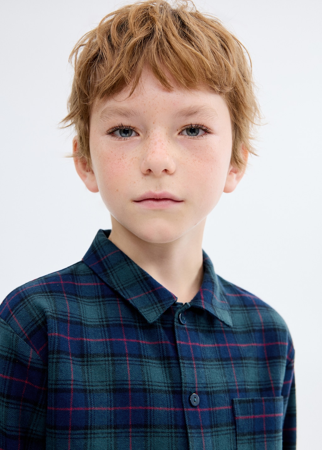 Set of long check pyjamas