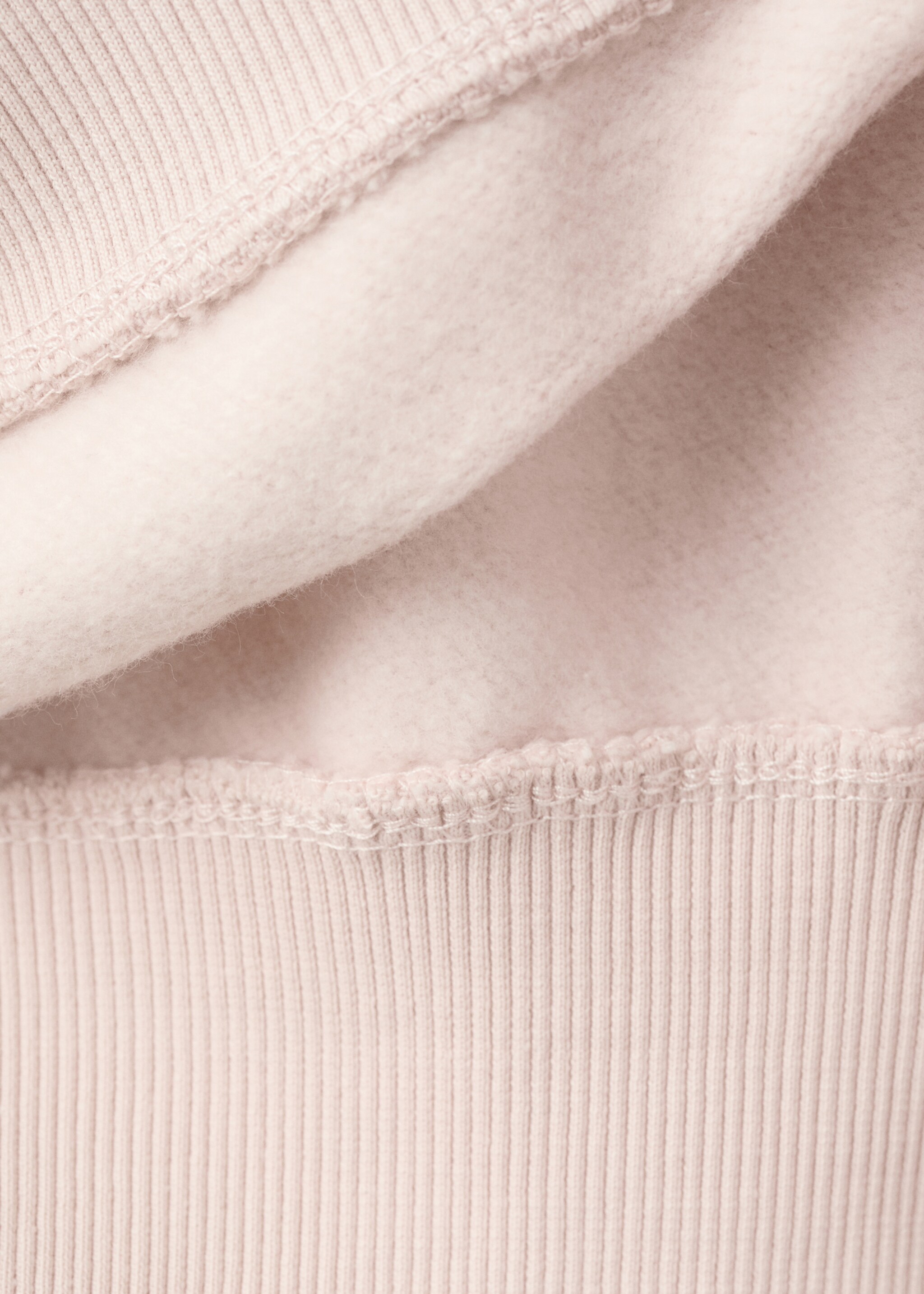 Embroidered cotton sweatshirt - Details of the article 0, Pink. Ref: 17079094-00.