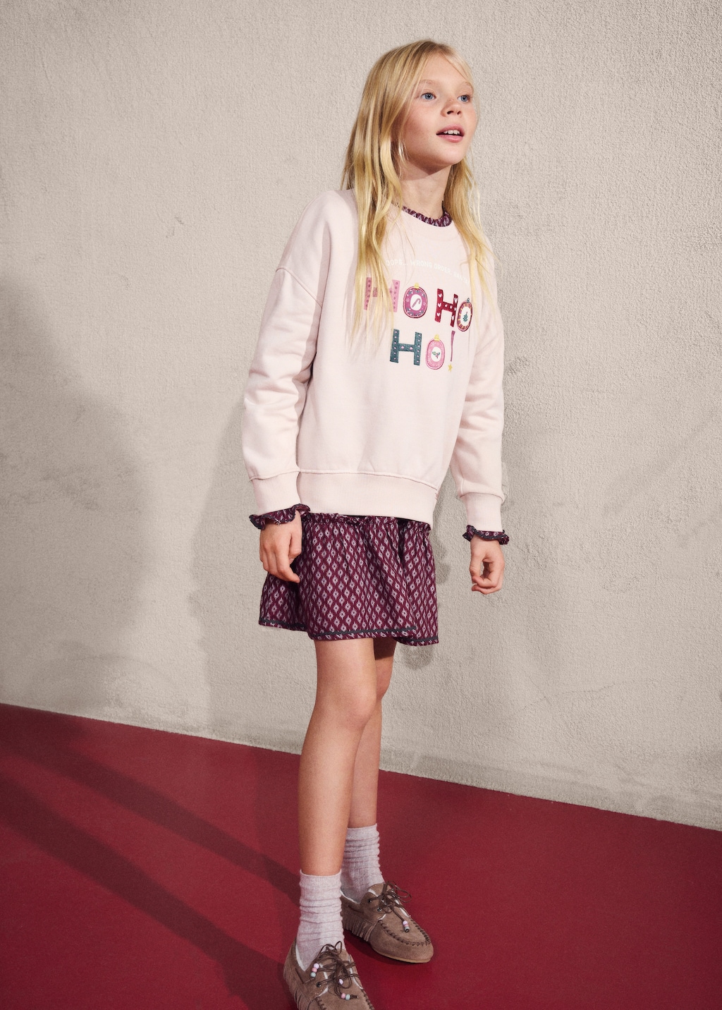 Embroidered cotton sweatshirt