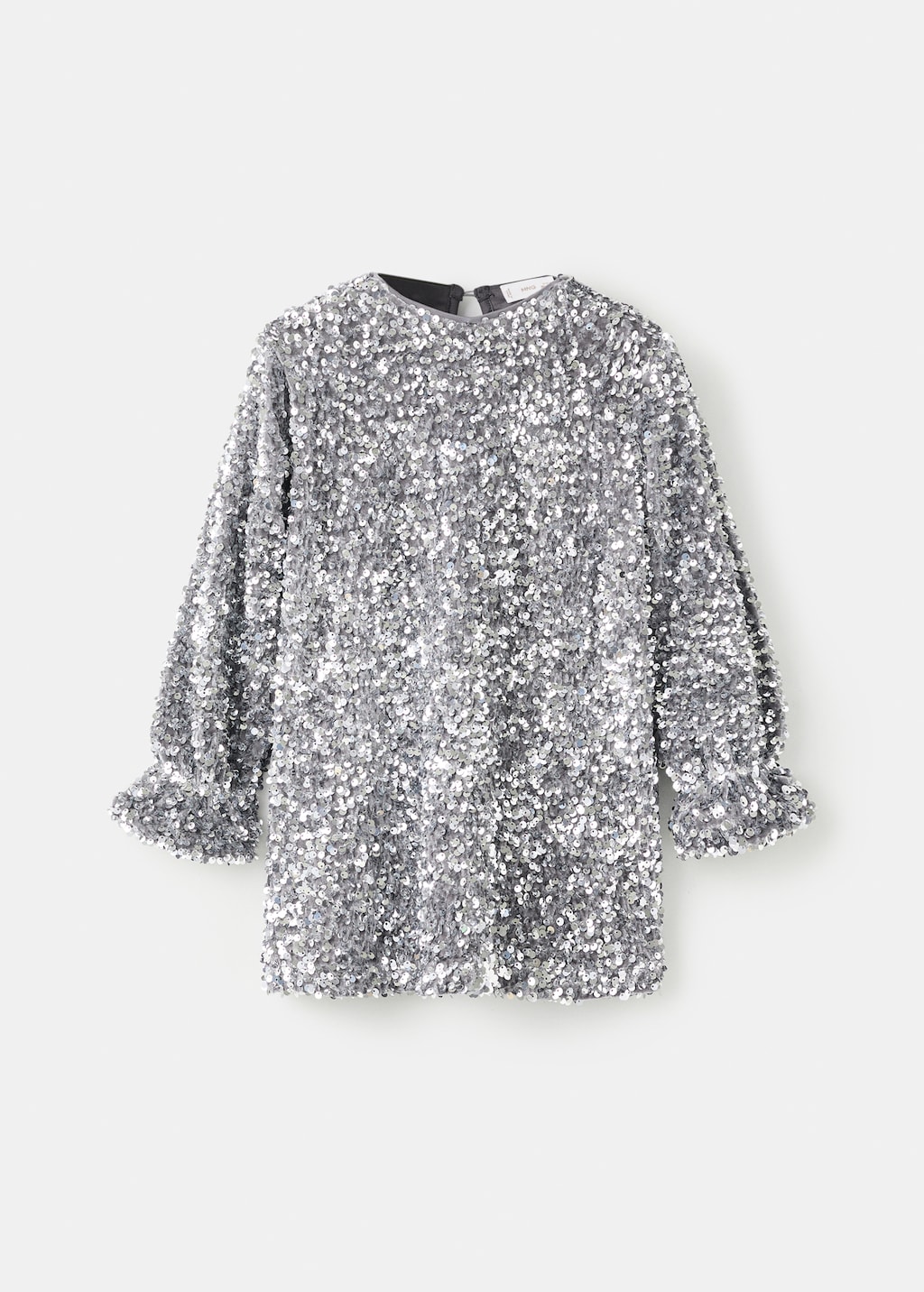 Long-sleeved sequin dress