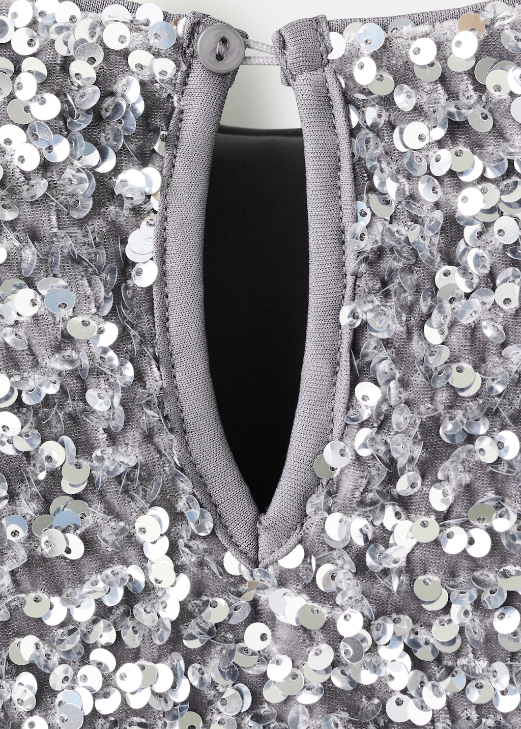 Long-sleeved sequin dress