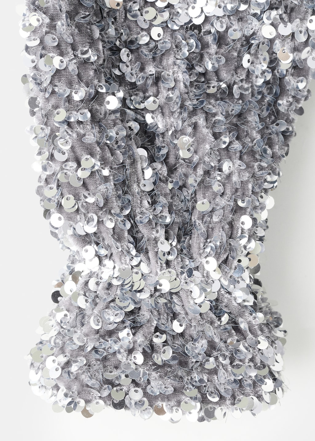 Long-sleeved sequin dress