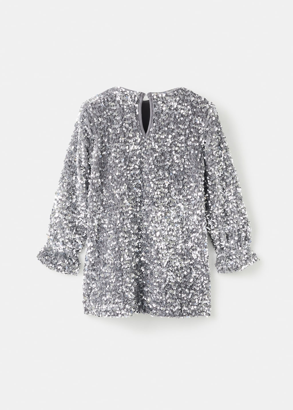 Long-sleeved sequin dress
