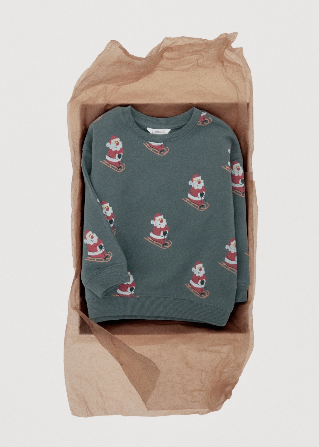 Christmas-print sweatshirt