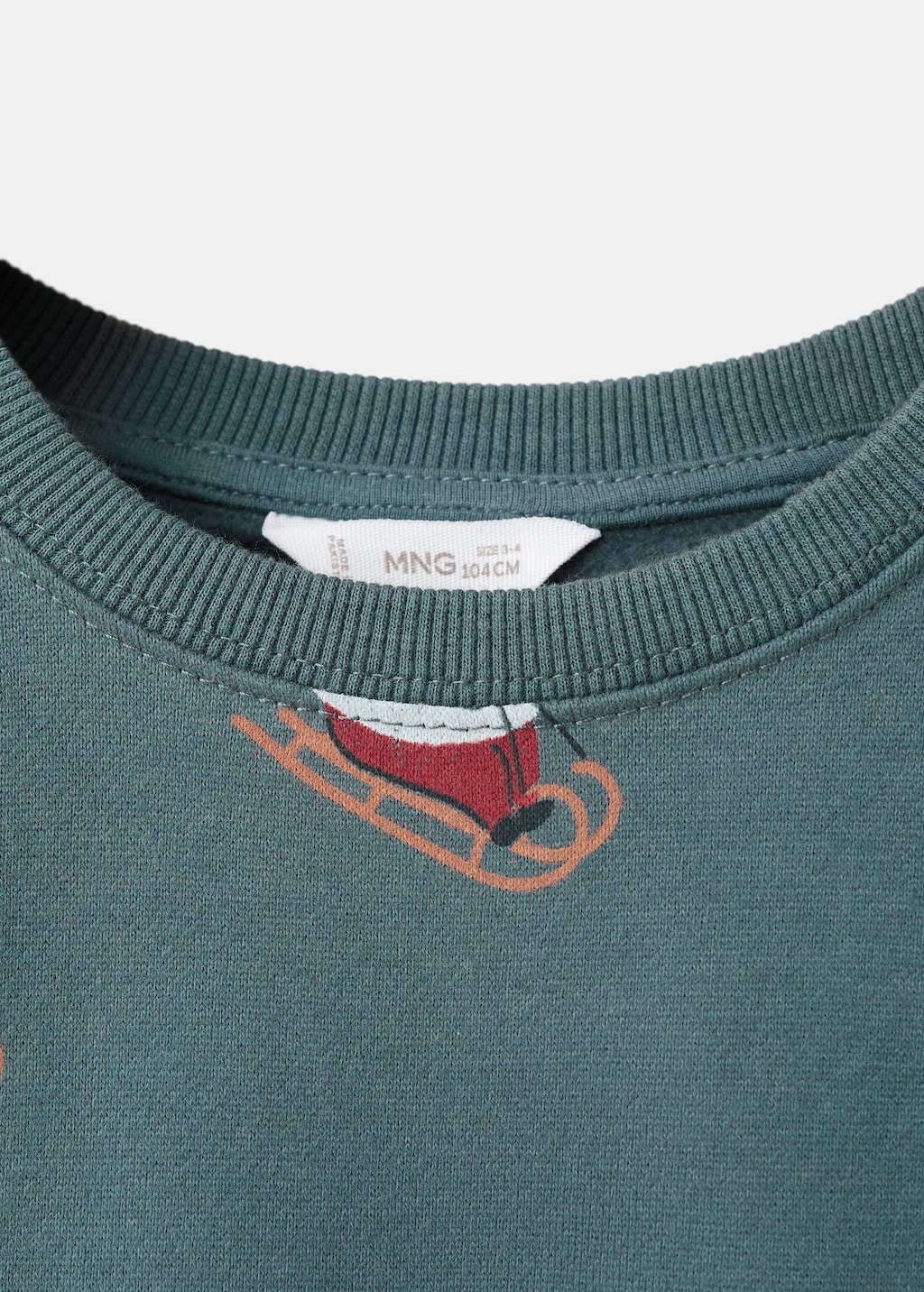 Christmas-print sweatshirt