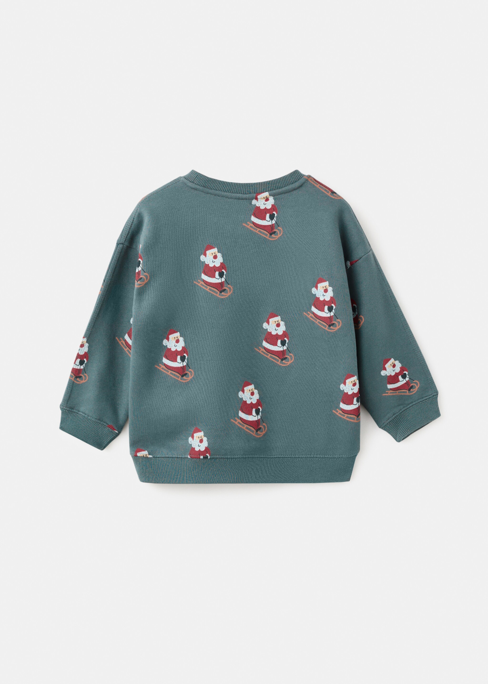 Sweatshirt claus - Reverse of the article, Forest Green. Ref: 17079099-00.