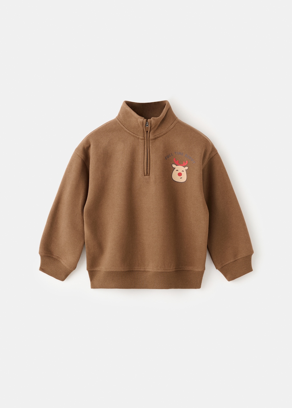 Printed embossed sweatshirt