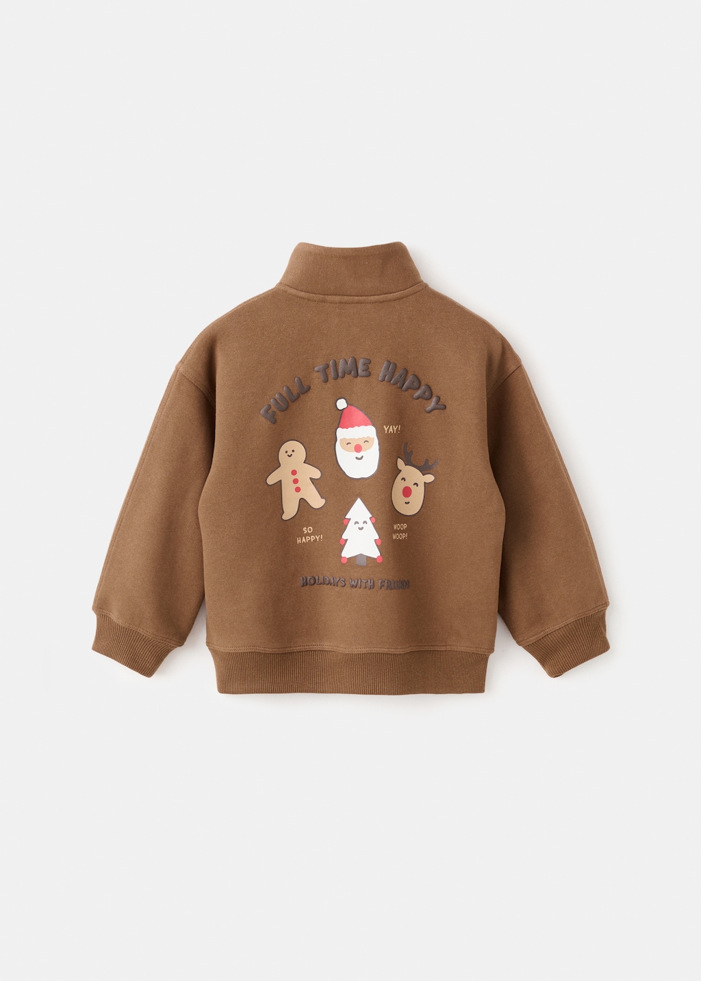 Printed embossed sweatshirt