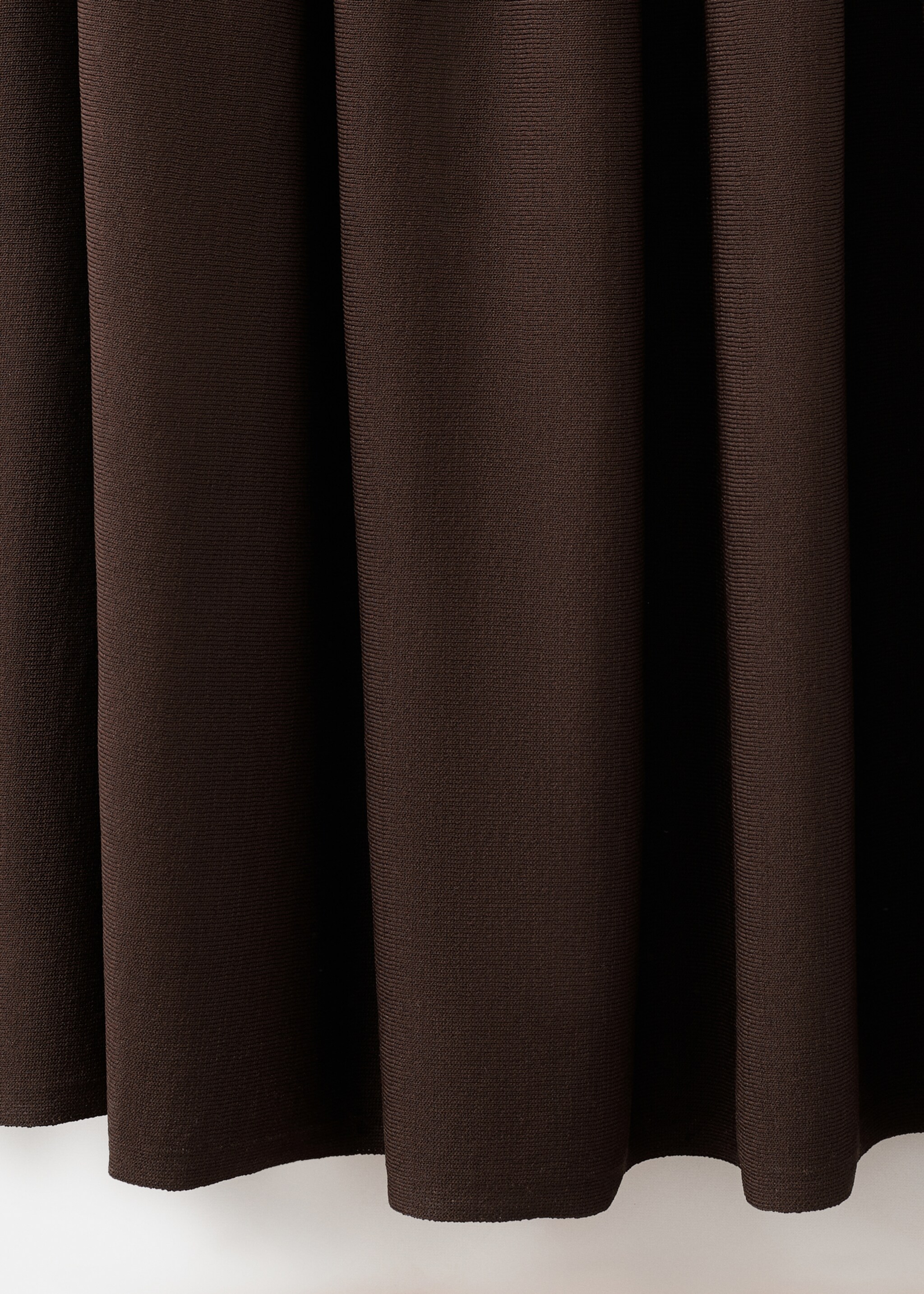 Combined strapless dress - Details of the article 0, Chocolate. Ref: 17079103-00.