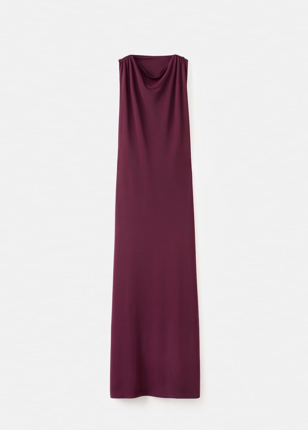 Mango Draped dress with metallic detail