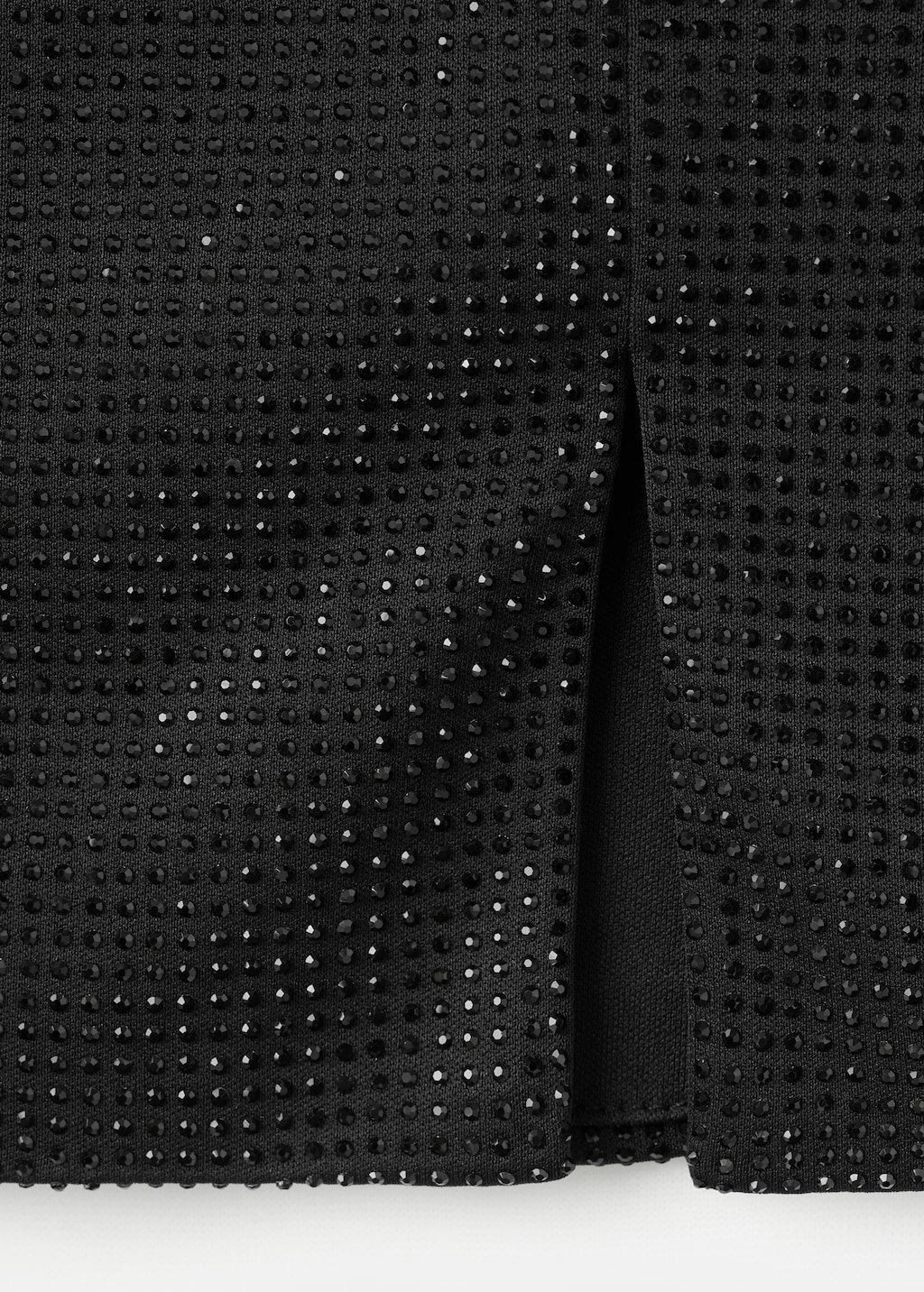 Strass slit skirt