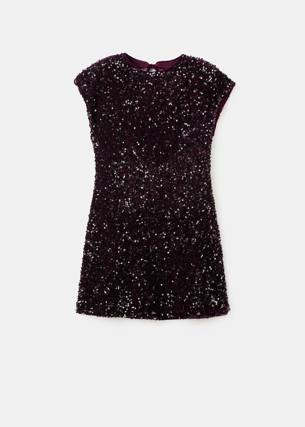 Sequin dress with open back