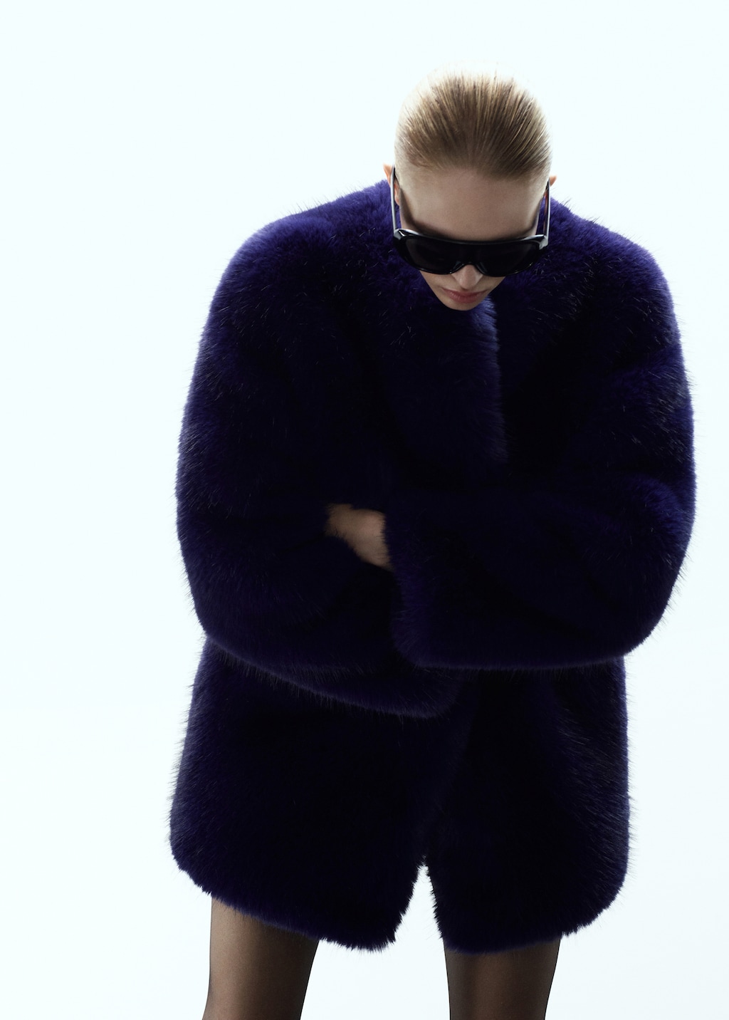 Faux-fur coat