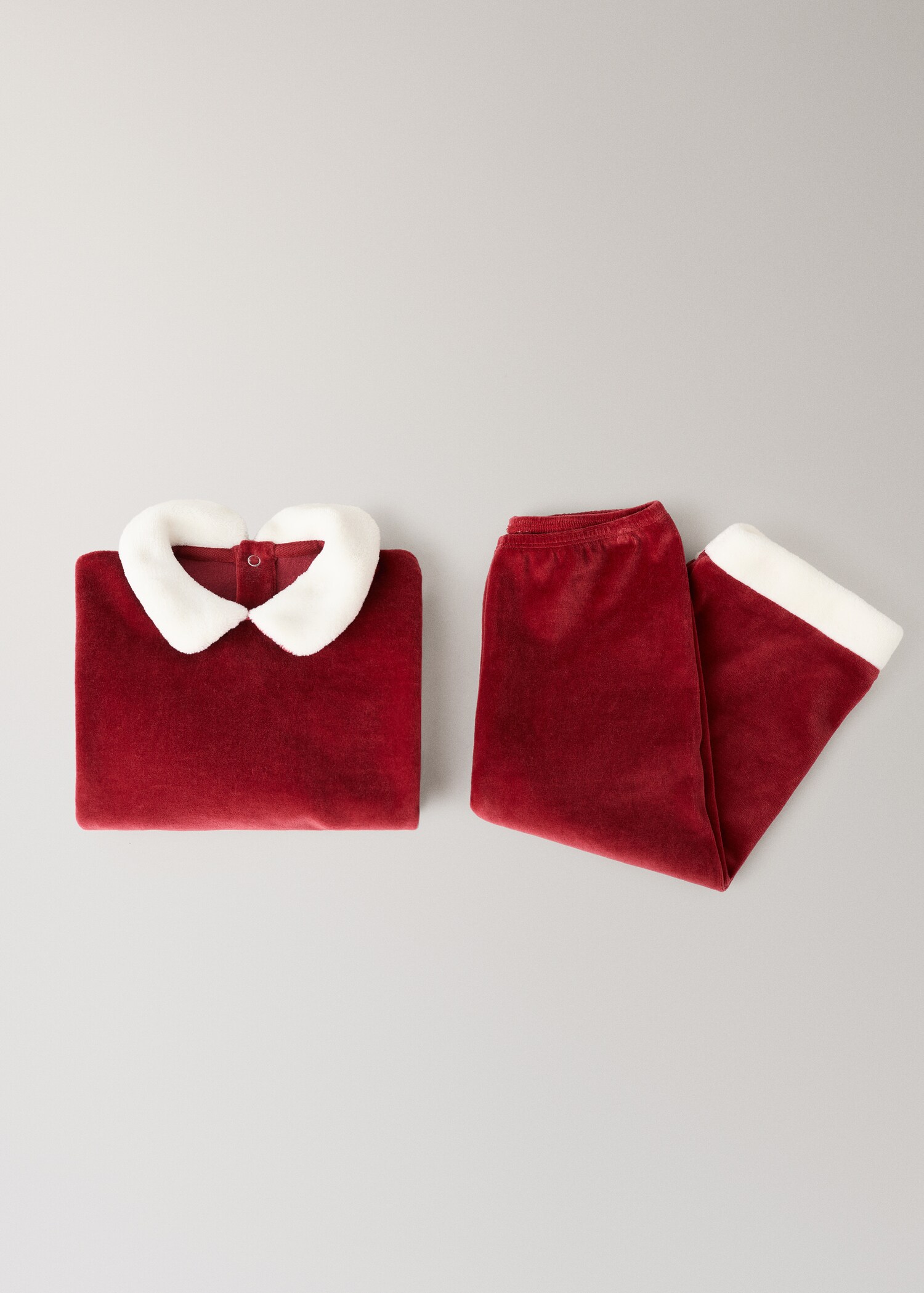 Children's Christmas cotton velour pyjamas - Details of the article 1