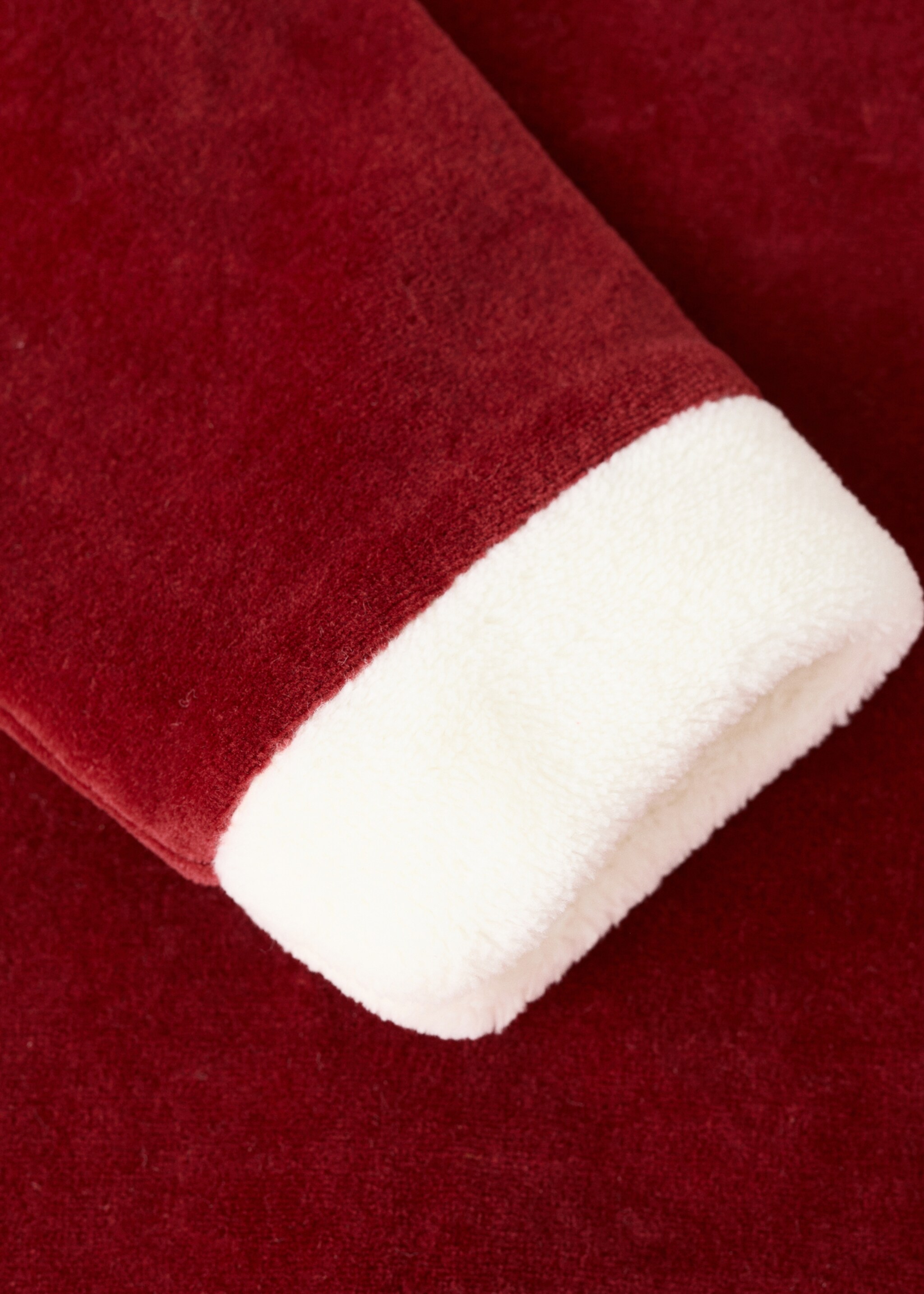 Children's Christmas cotton velour pyjamas - Details of the article 2, Red. Ref: 17079121-00.
