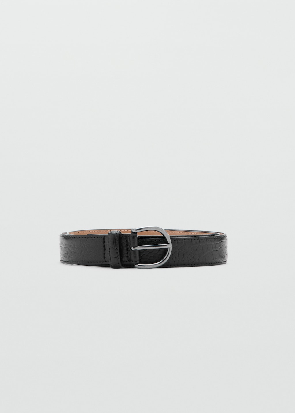 100% beaten leather belt