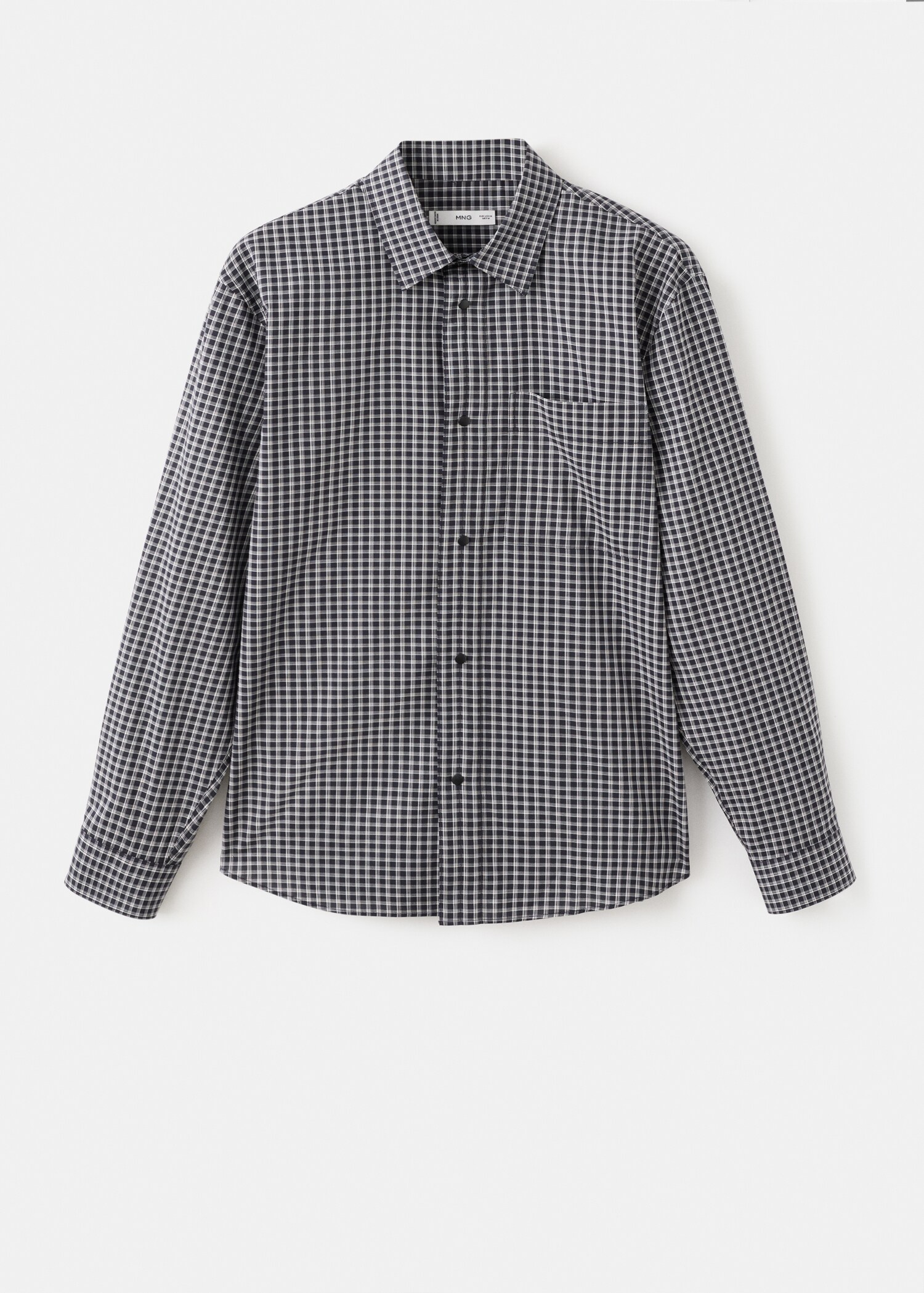 Camisa 100% algodón cuadros relaxed fit - Artículo sin modelo