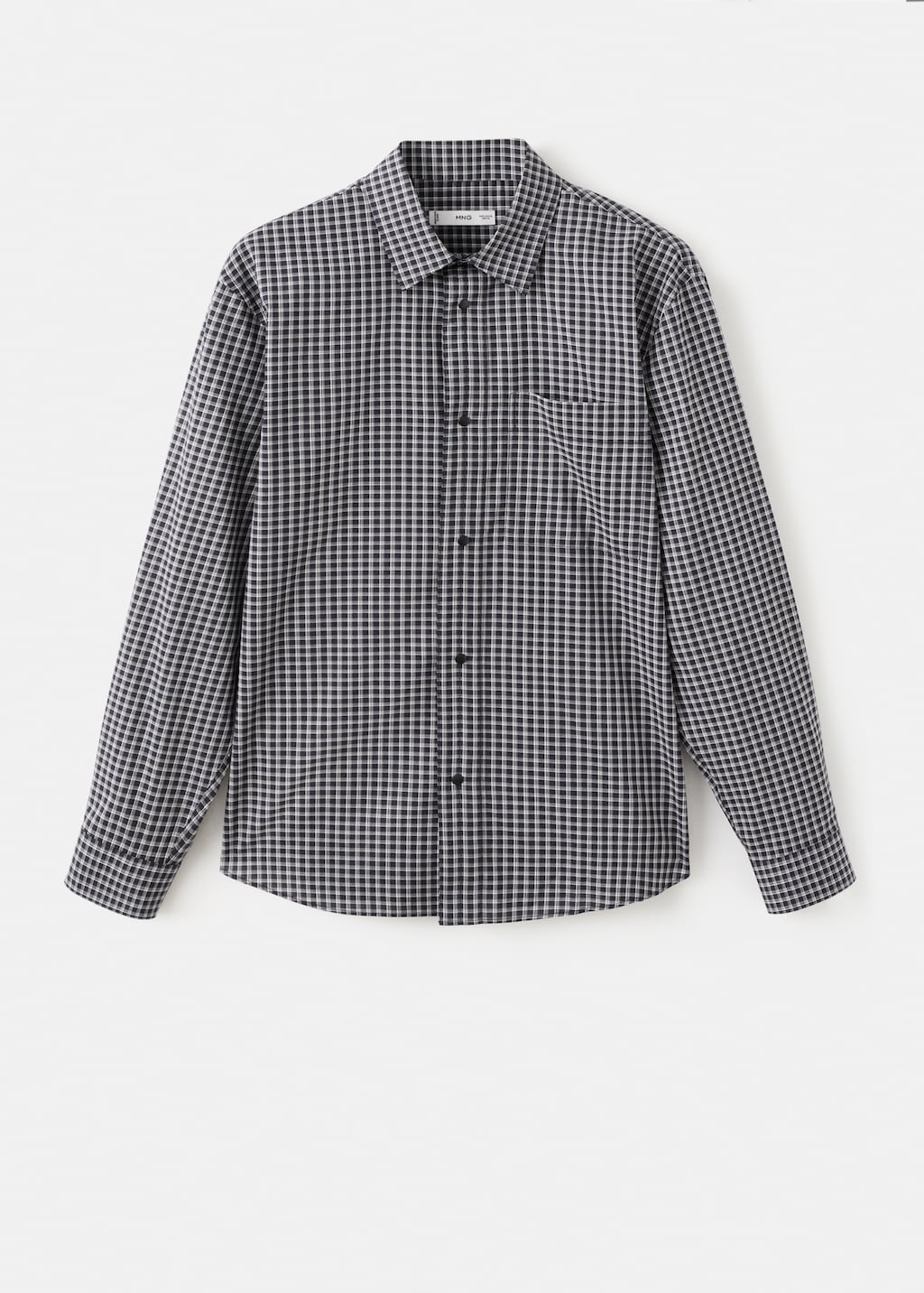 100% cotton relaxed-fit check shirt