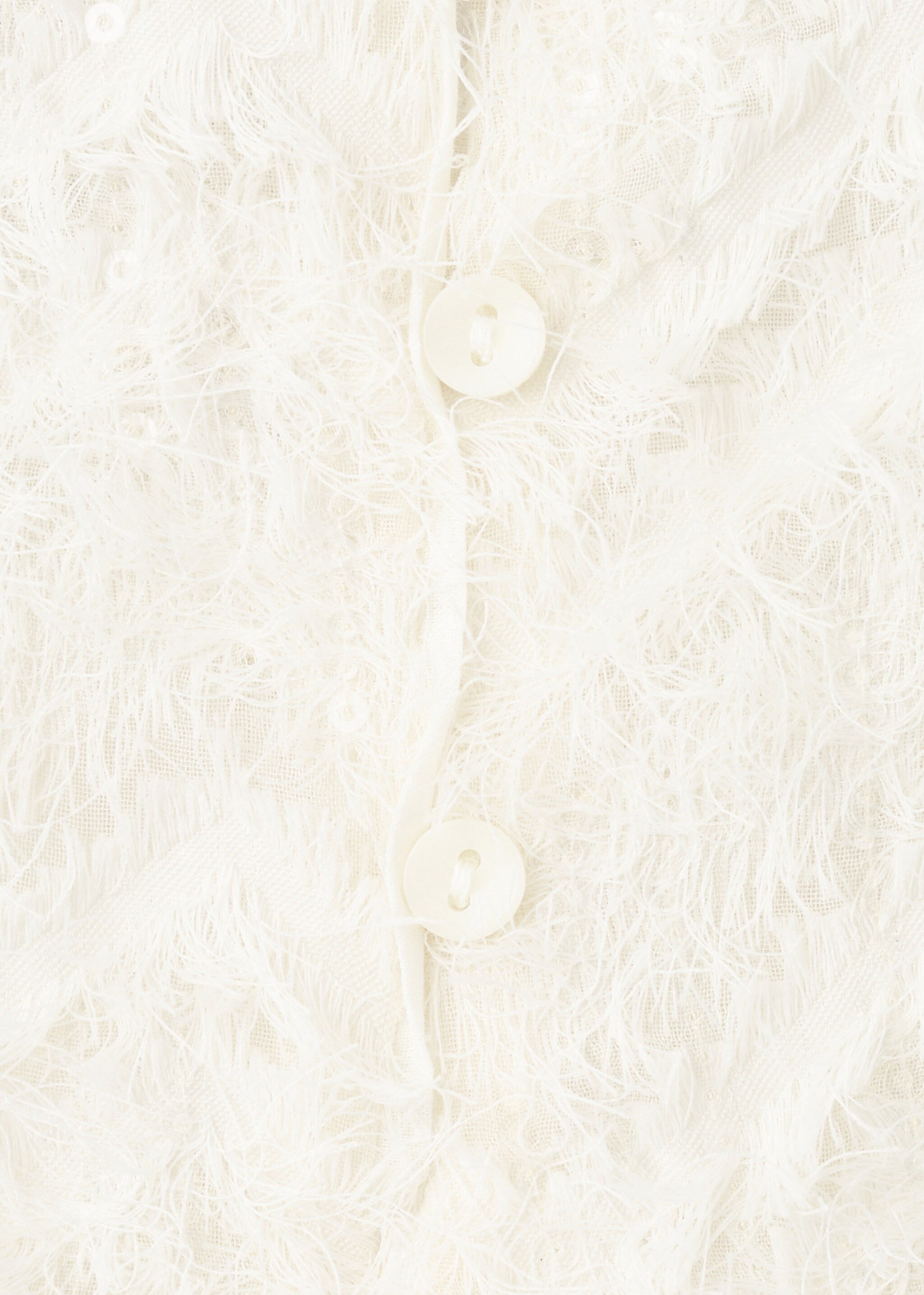 Blouse plumiset - Details of the article 0, Ecru. Ref: 17079208-00.