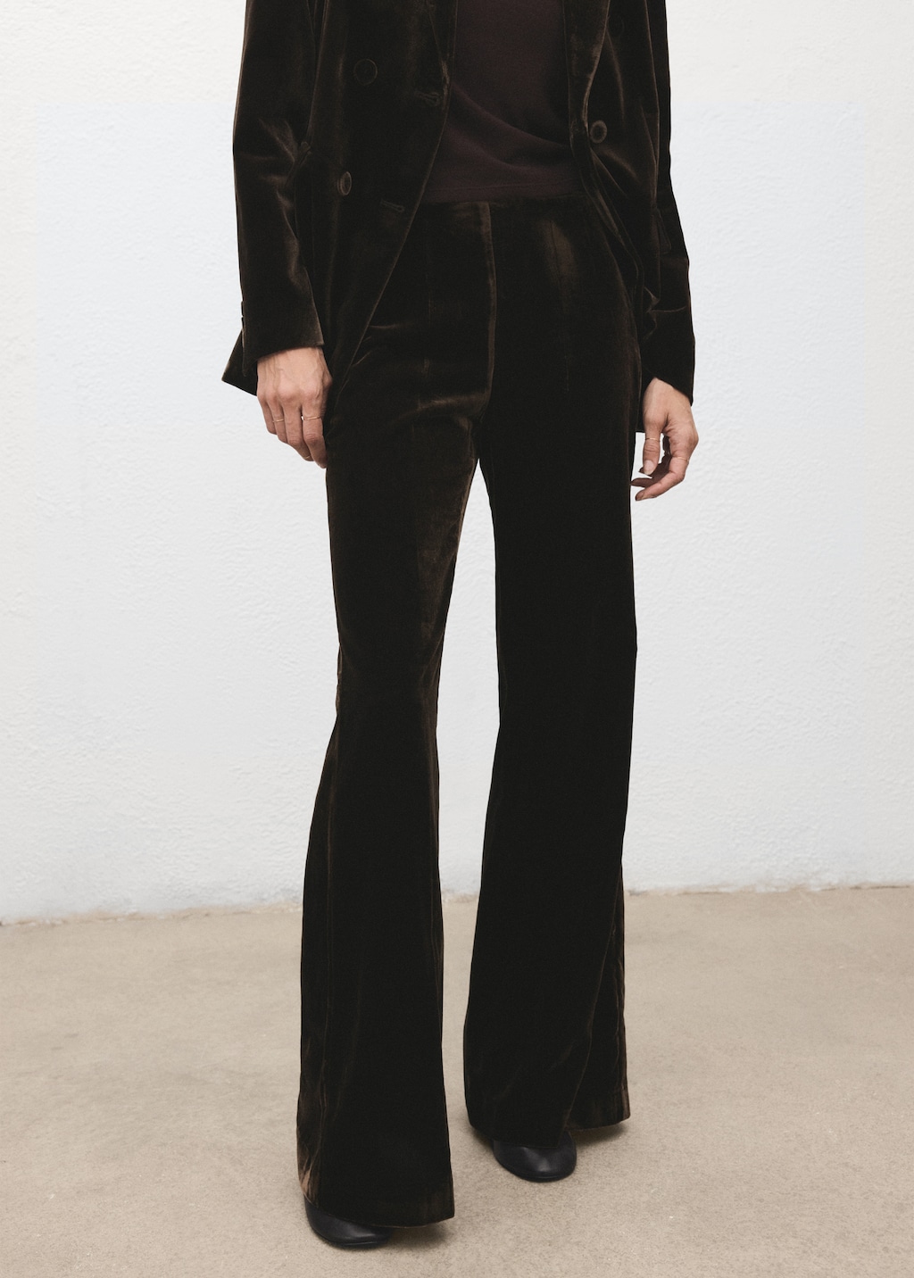 Velvet suit pants