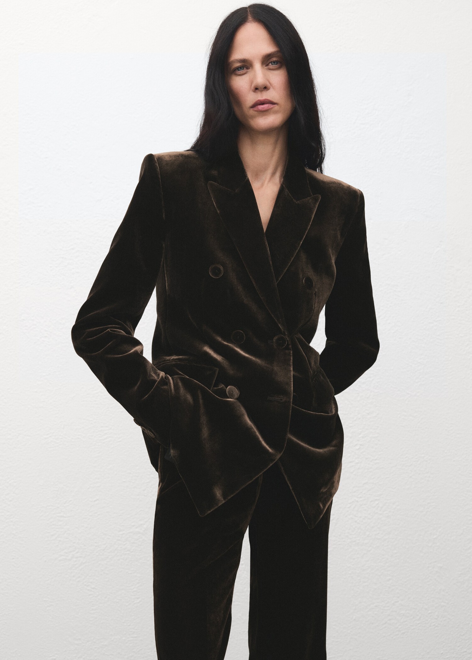 Velvet suit trousers - Details of the article 1