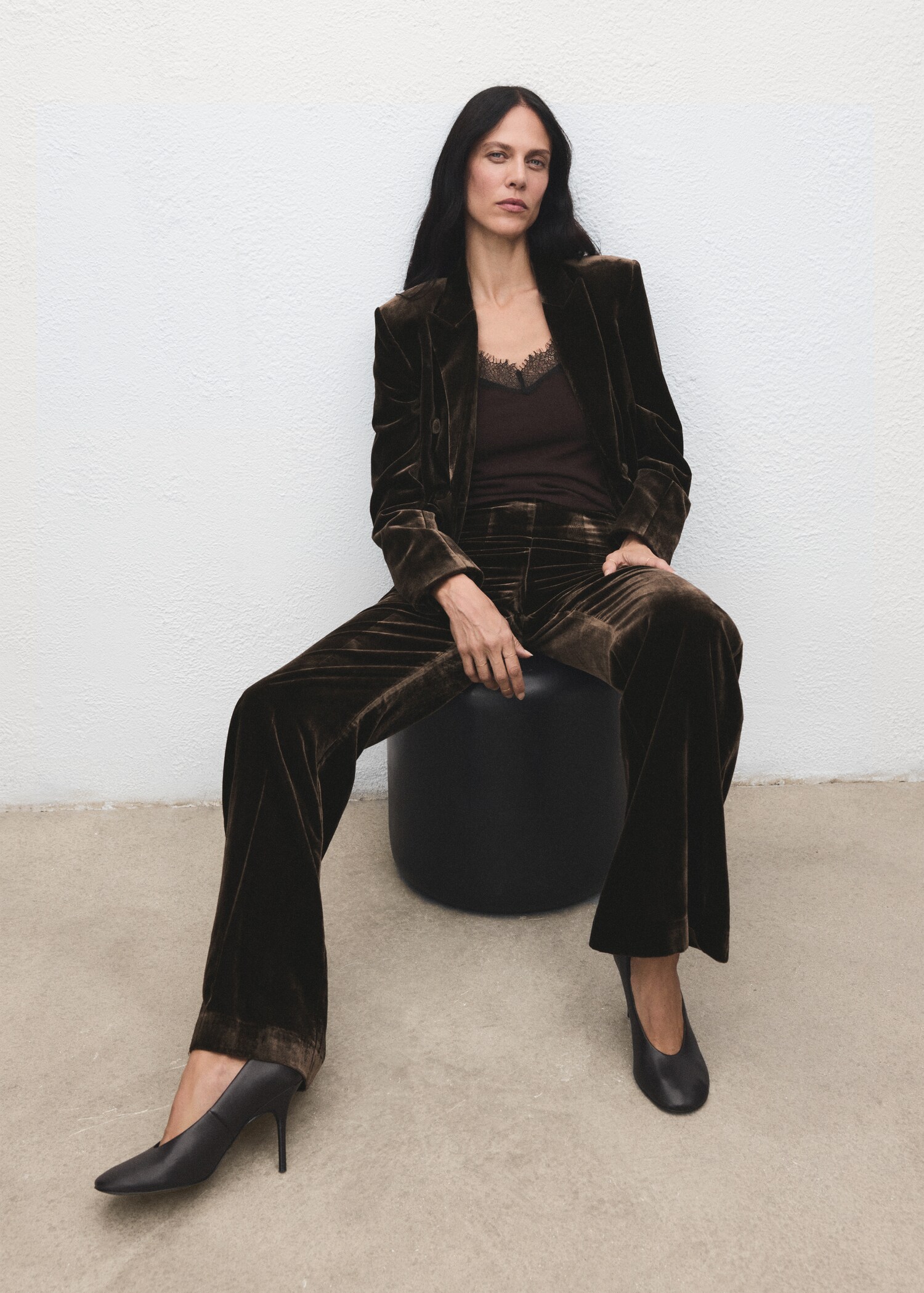 Velvet suit trousers - Details of the article 2