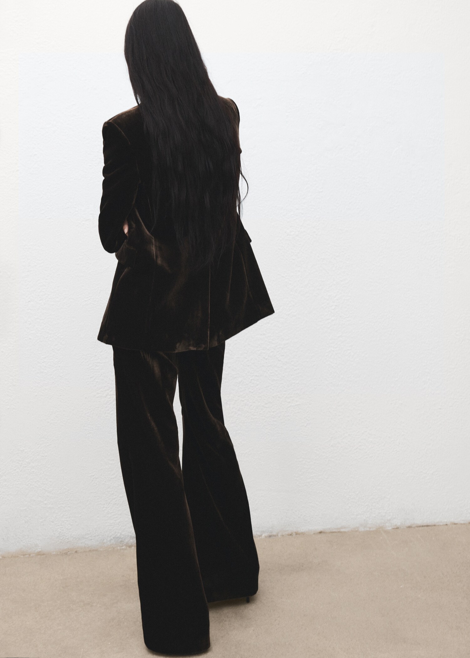 Velvet suit trousers - Reverse of the article
