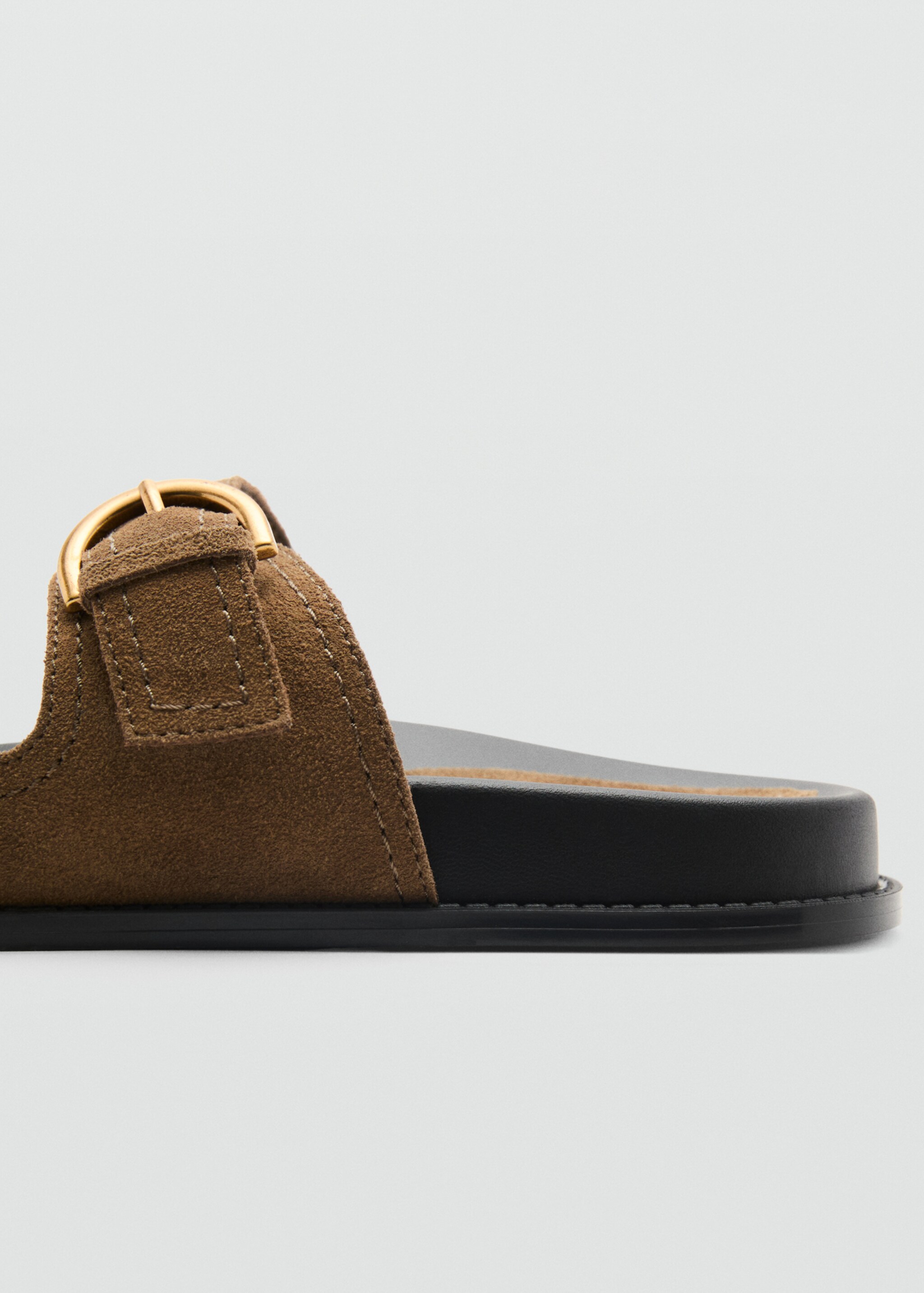 Sandales plates en cuir à boucles - Détail de l'article 2