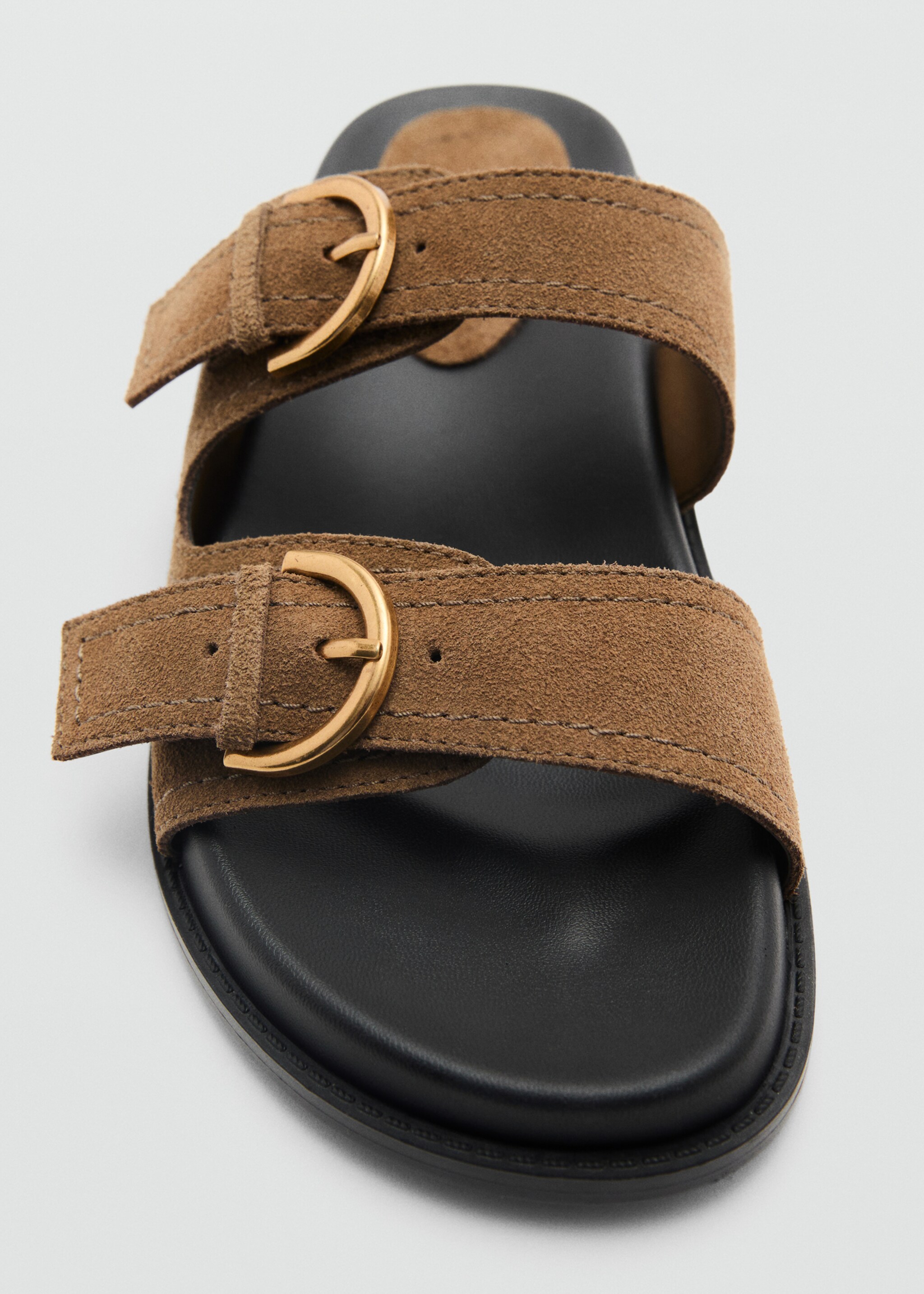 Sandales plates en cuir à boucles - Détail de l'article 3